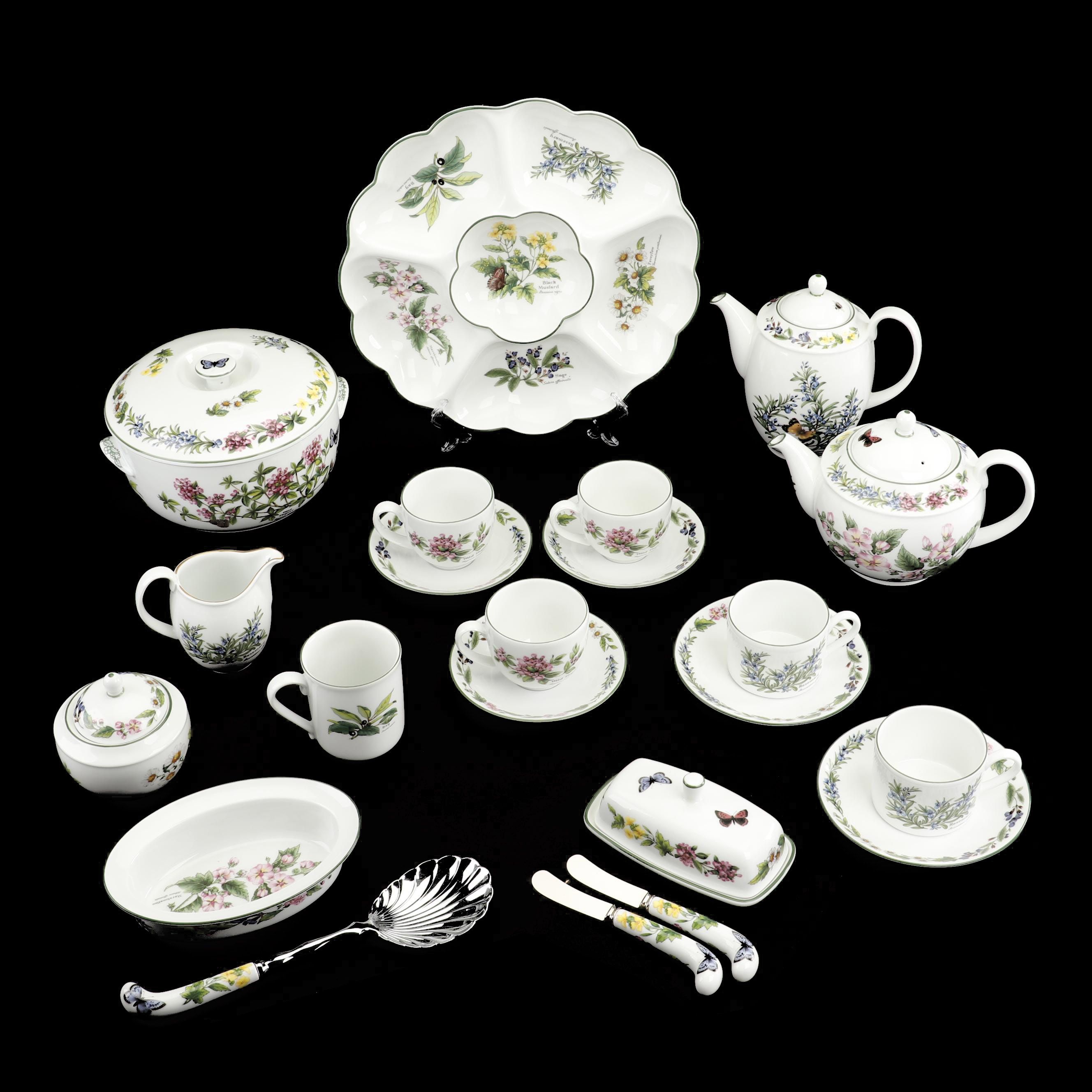 Royal Worcester "Worcester Herbs" Porcelain Serveware