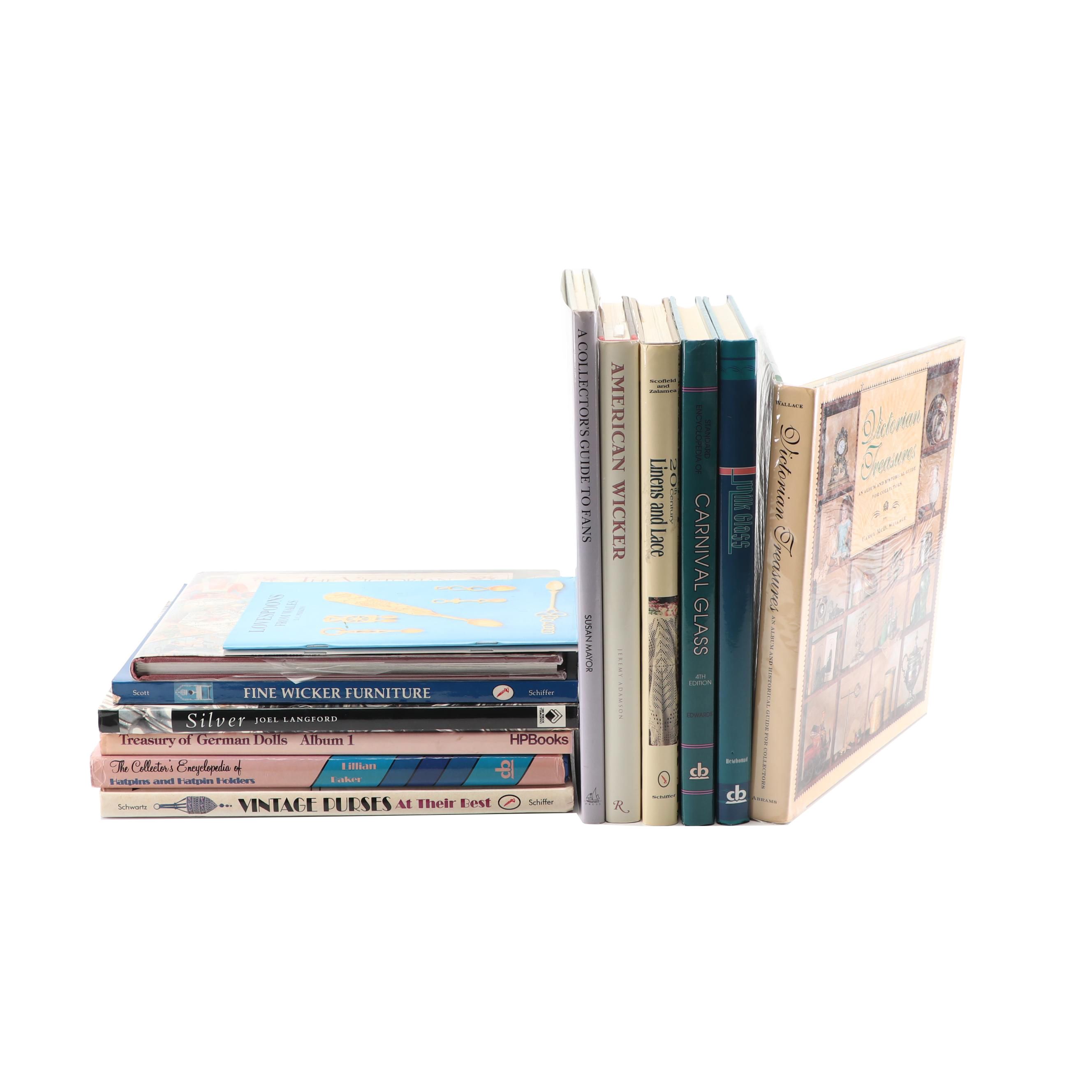 Collector's Reference Books including Purses, Dolls, Silver, and More