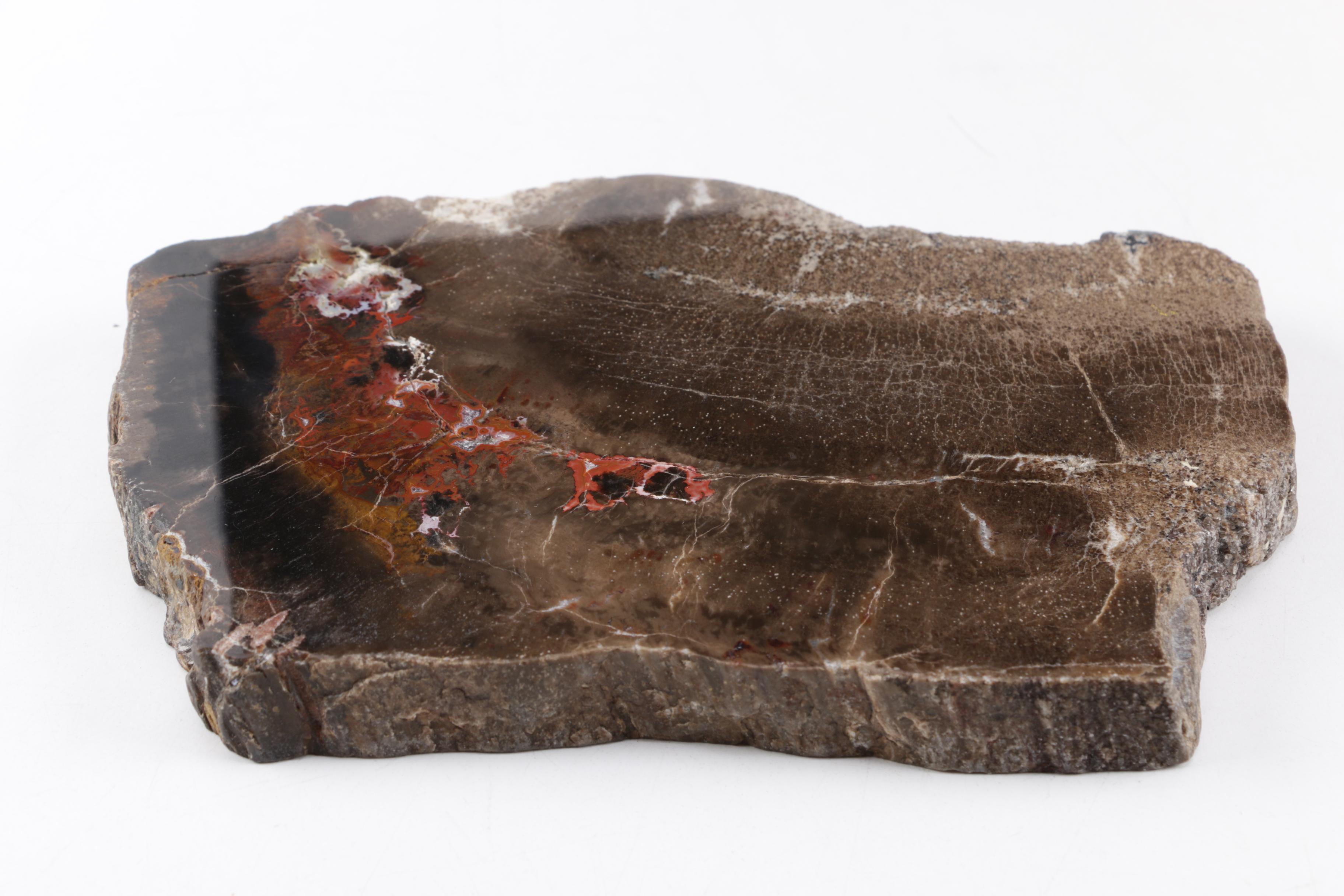 1972 Malcolm Moran Bronze and Enamel Sculptures with Polished Stone Slab