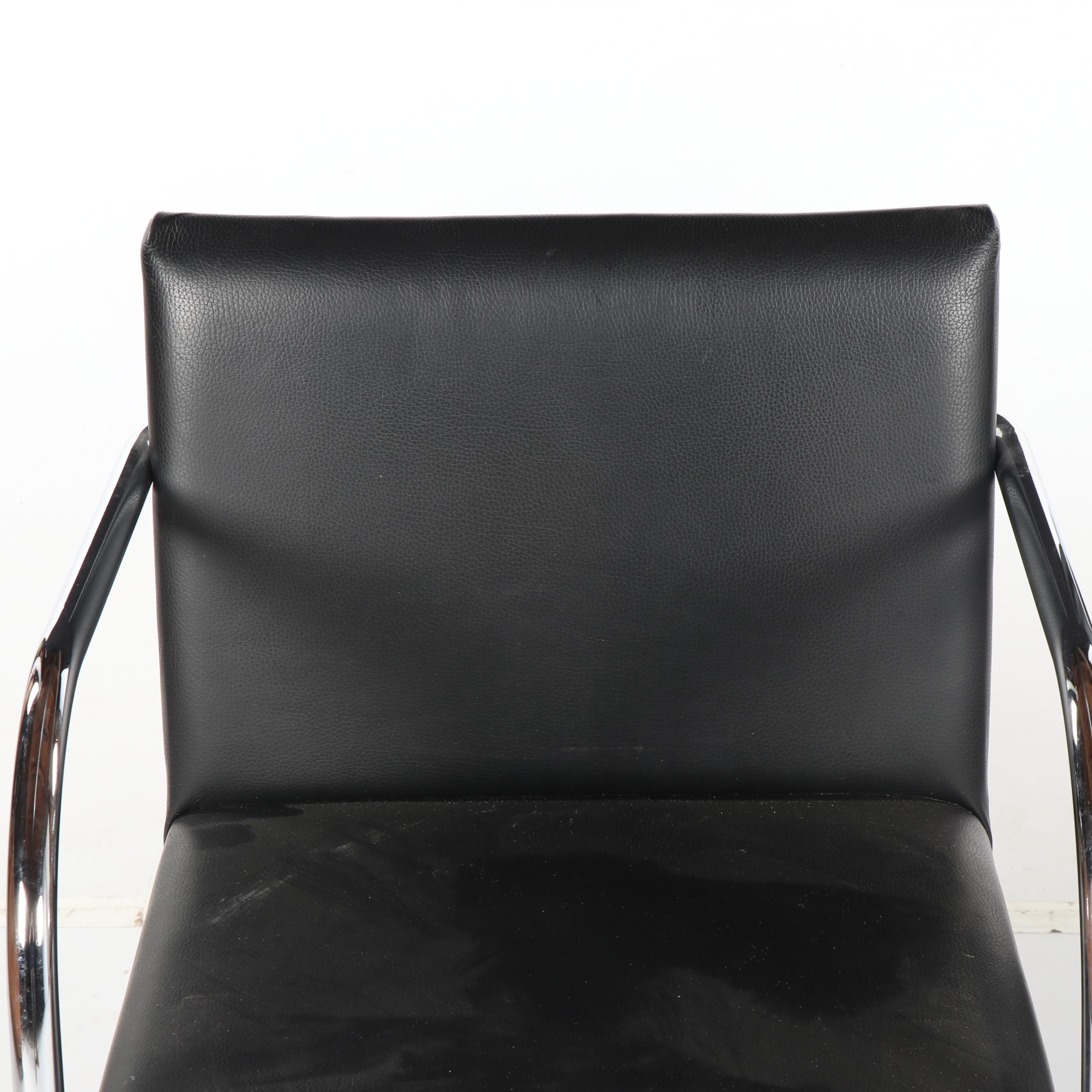 Mid Century Modern Metal Cantilever Chairs, 21st Century