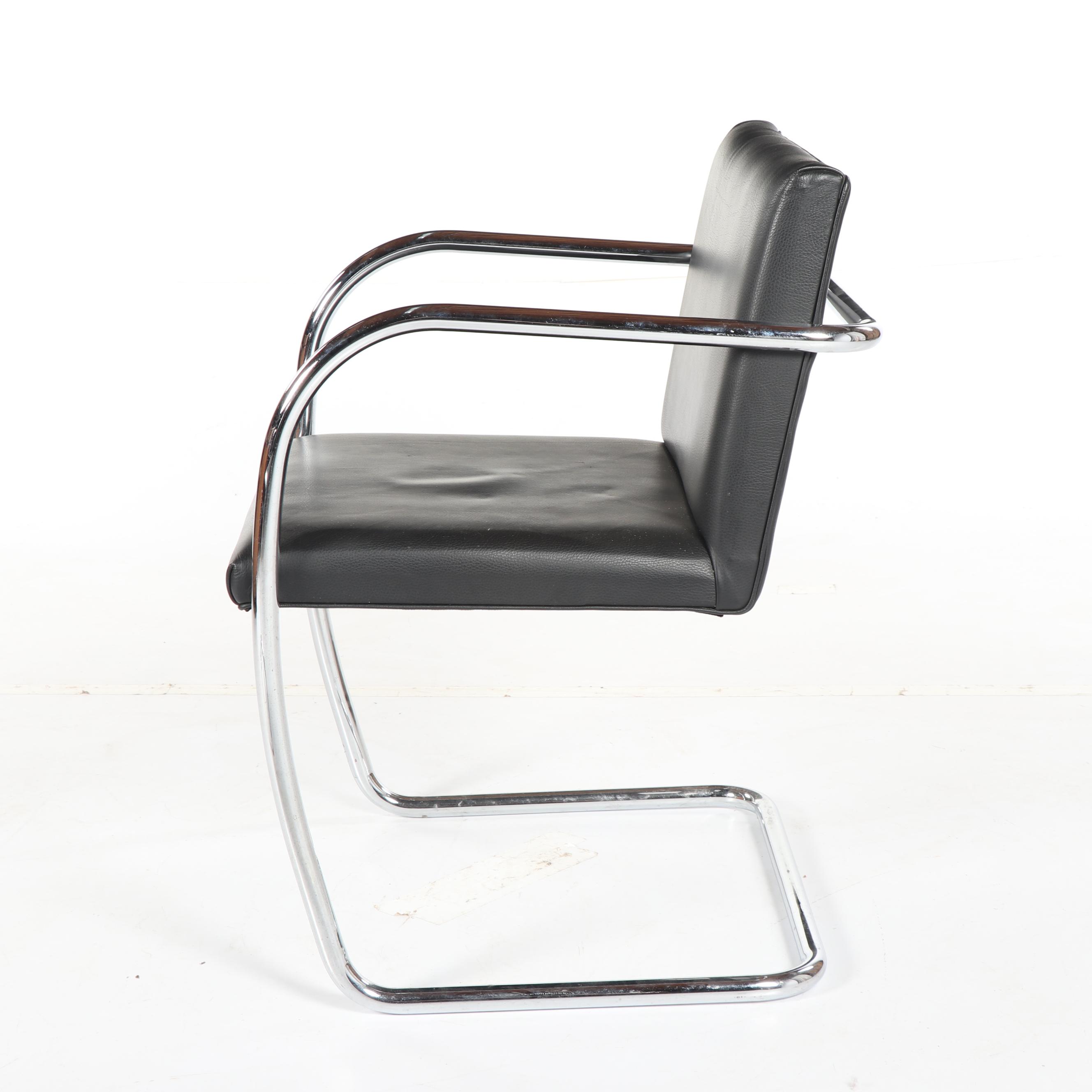 Mid Century Modern Metal Cantilever Chairs, 21st Century