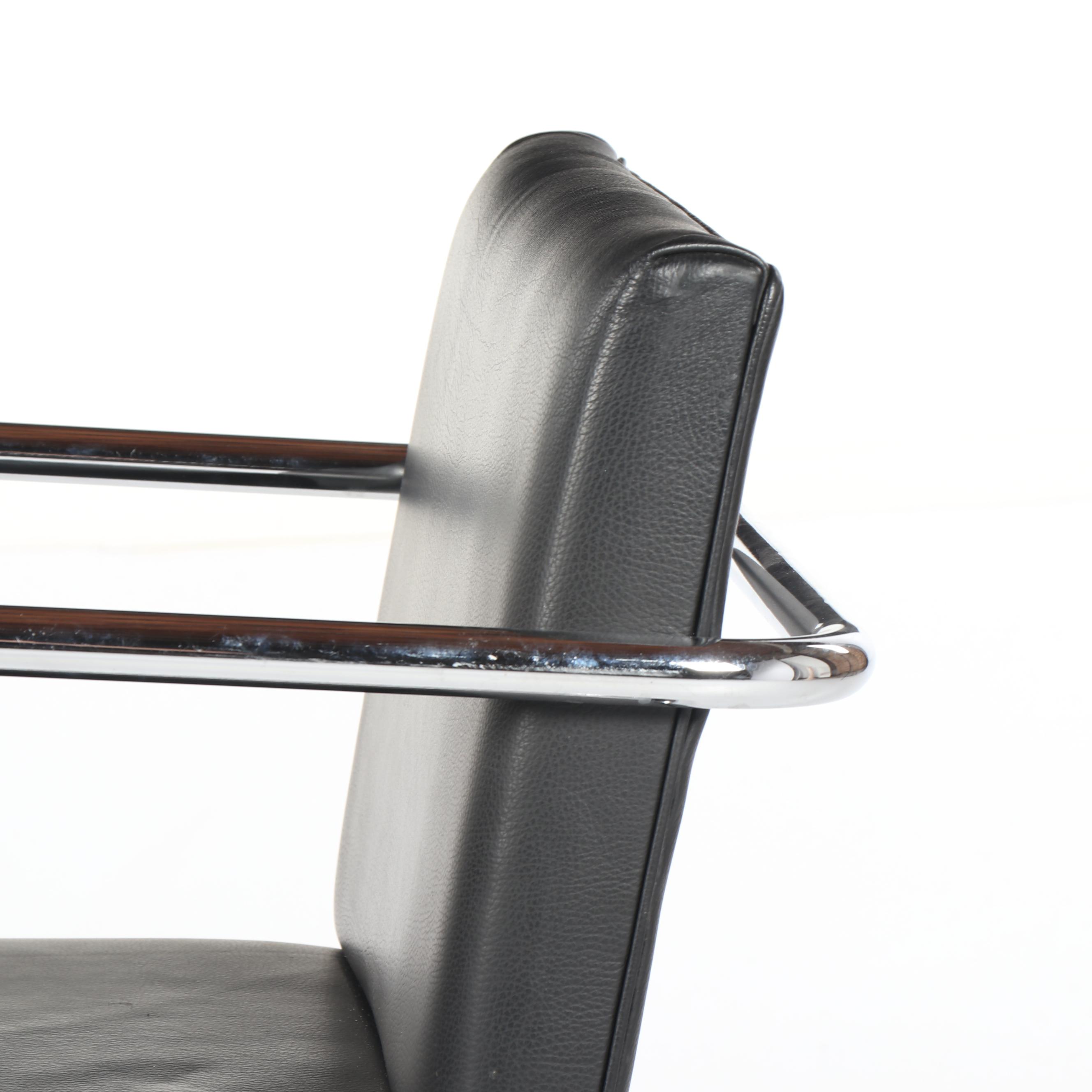 Mid Century Modern Metal Cantilever Chairs, 21st Century