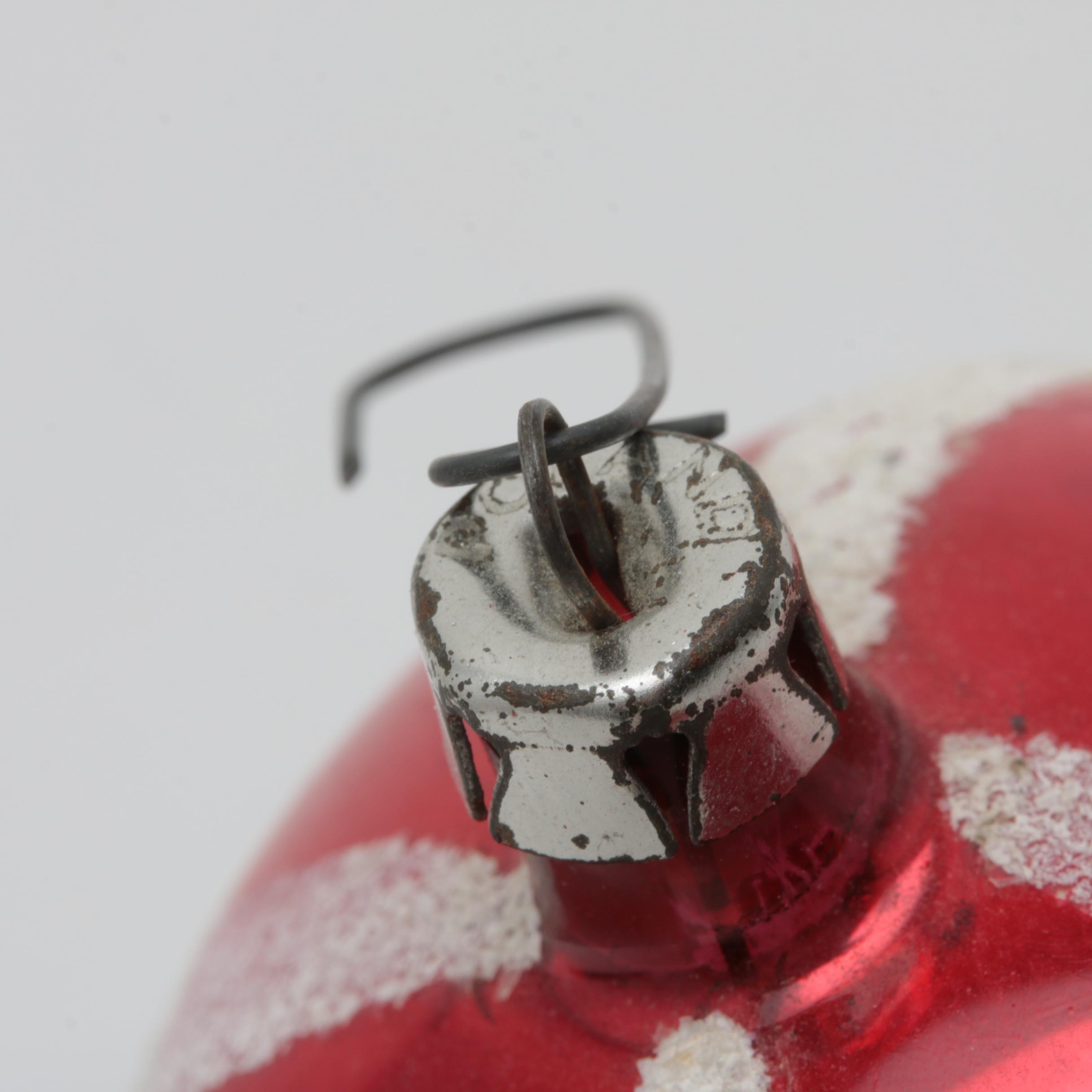 Four Antique Glass Christmas Ornaments