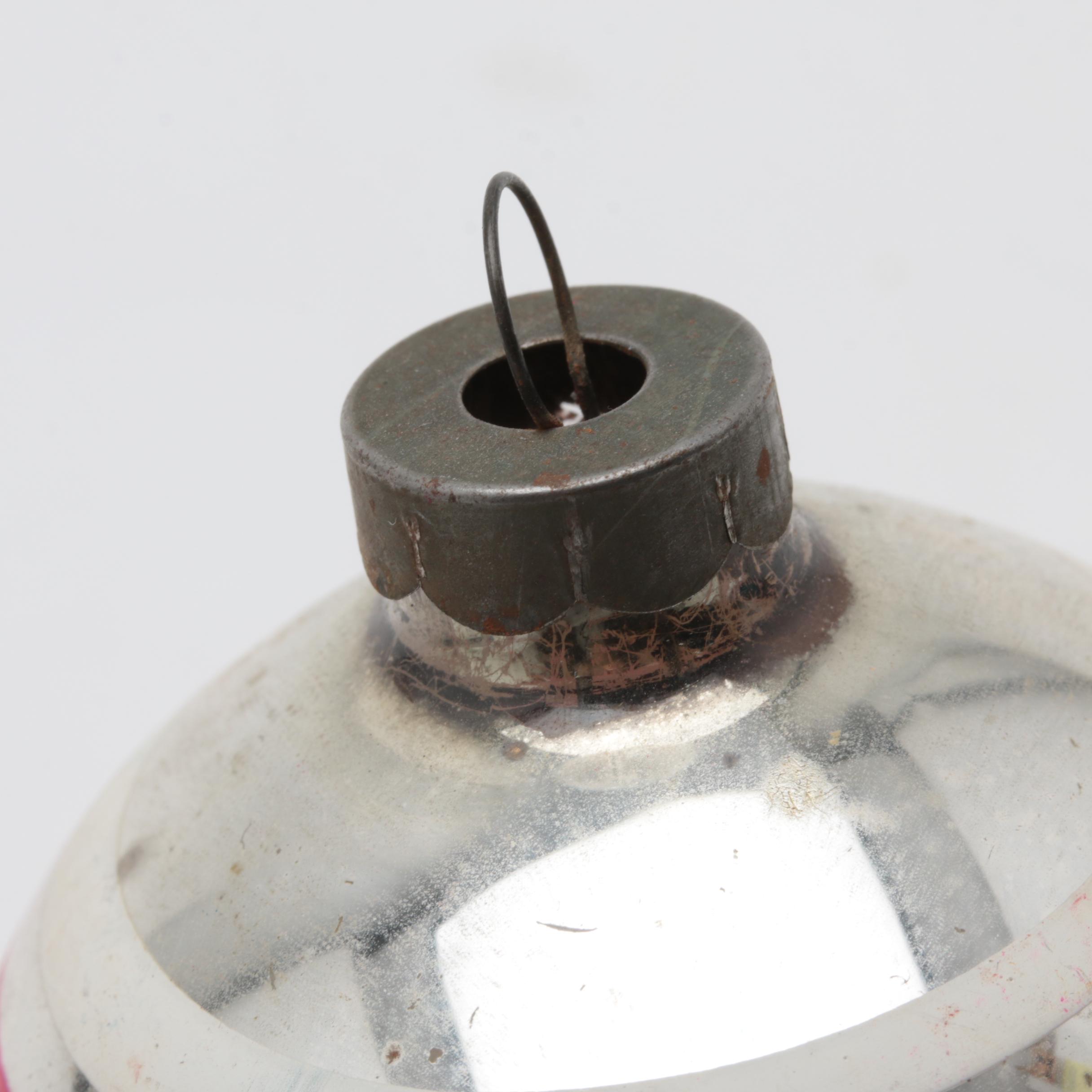 Four Antique Glass Christmas Ornaments