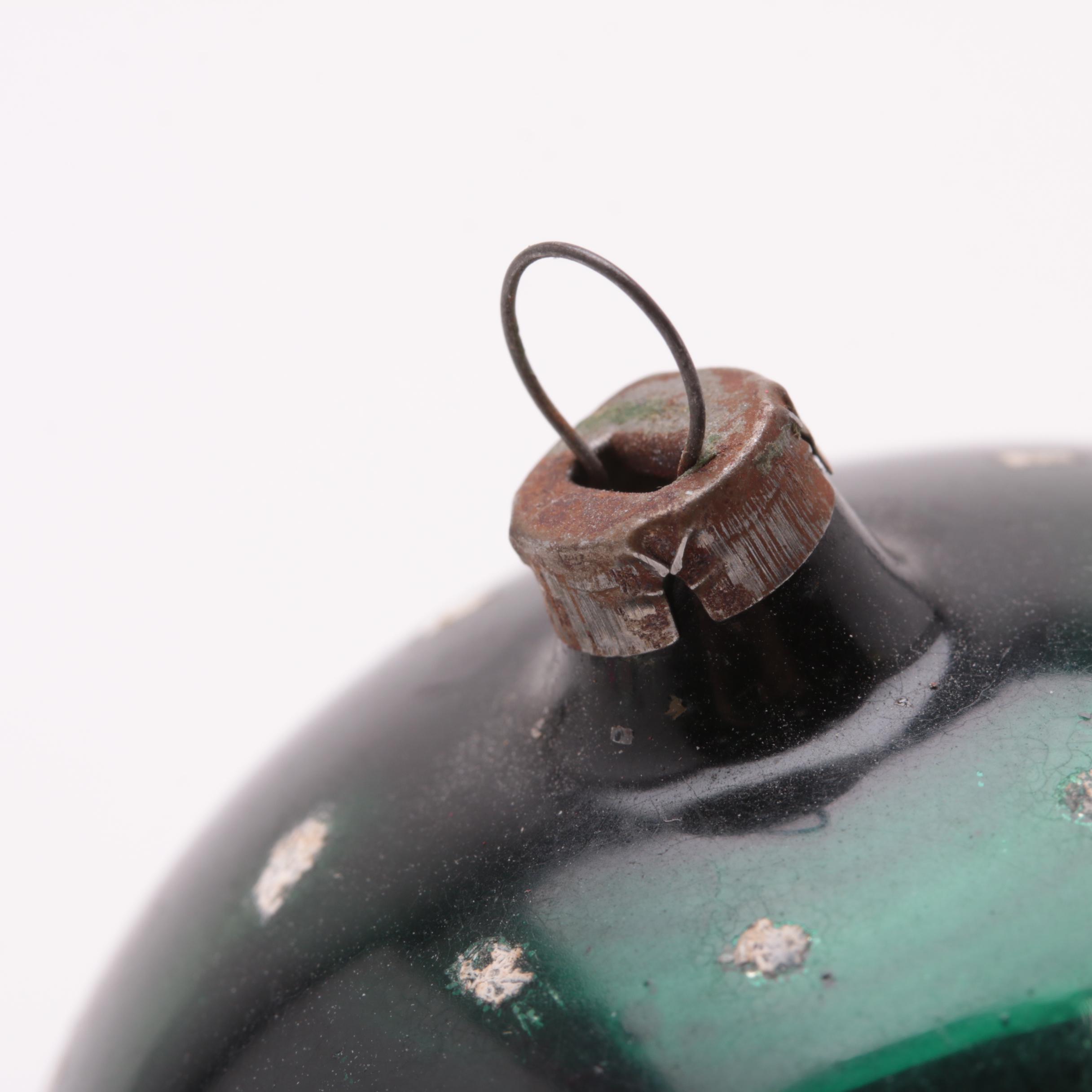 Four Antique Glass Christmas Ornaments