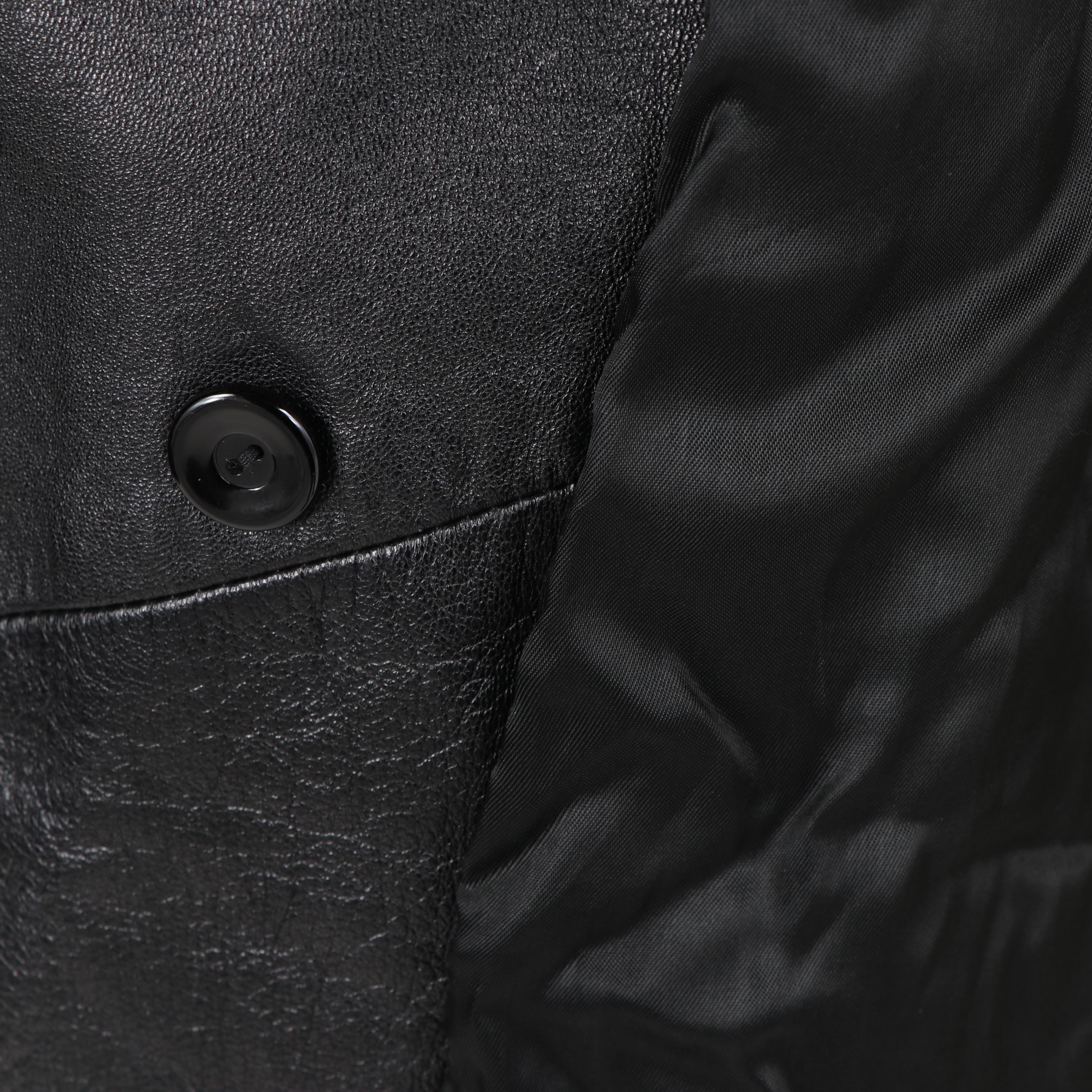 Women's Compagnie de Cuir Black Leather Coat