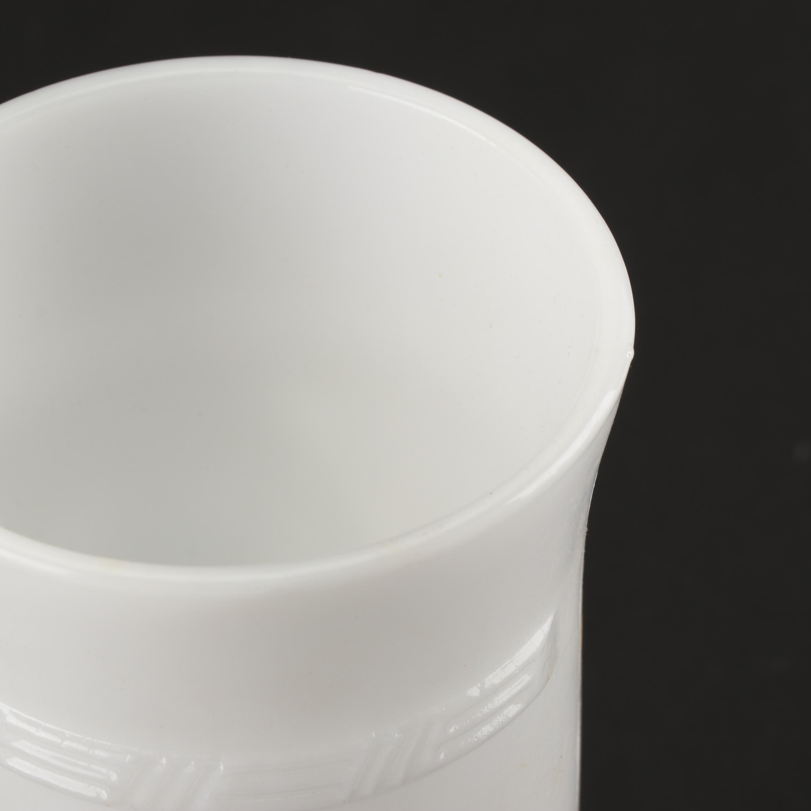 Fenton "Hobnail" Milk and Opalescent Glass Cologne Bottle, Lamp and Tableware