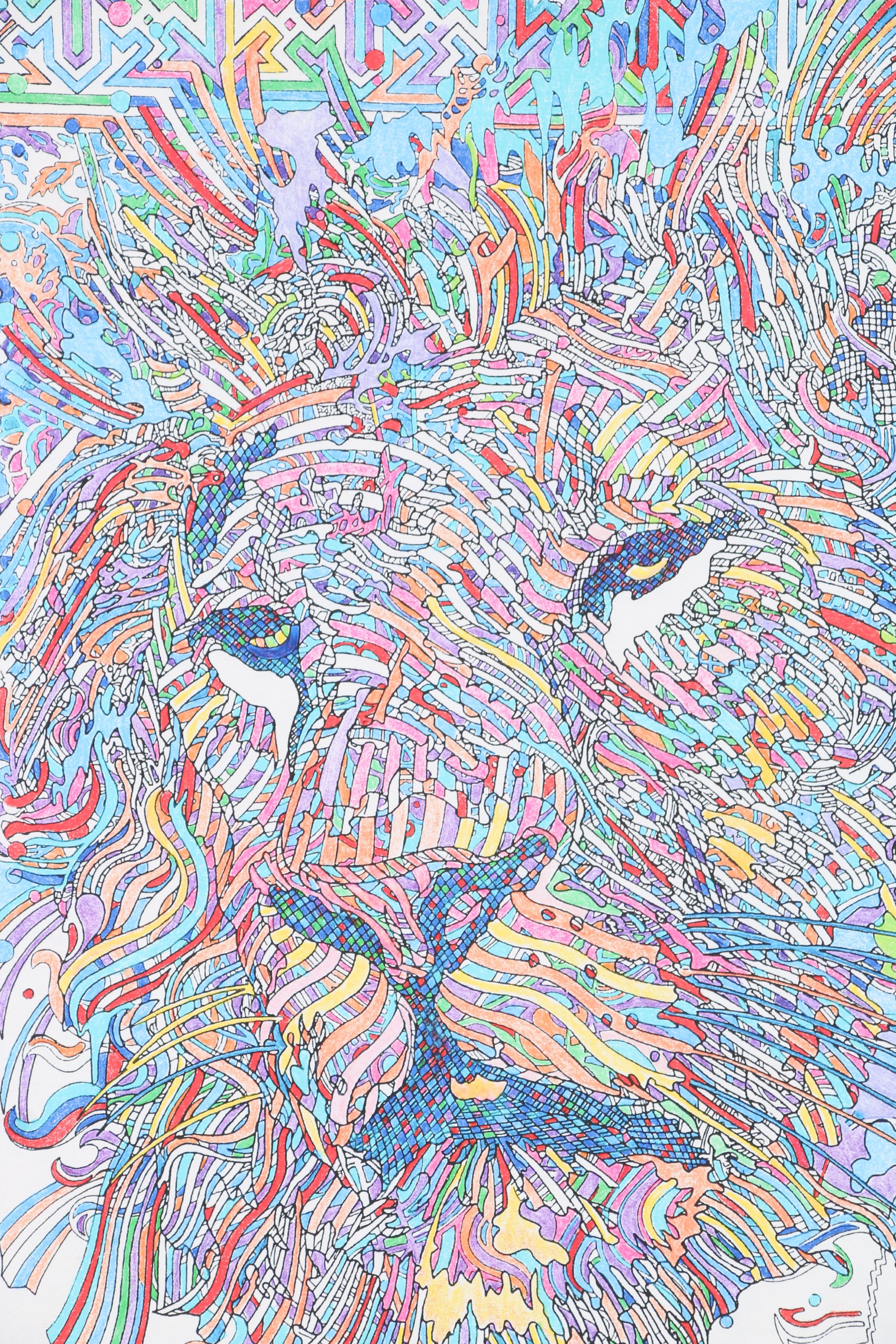 Guillaume Azoulay Giclée "Tete De Lion"