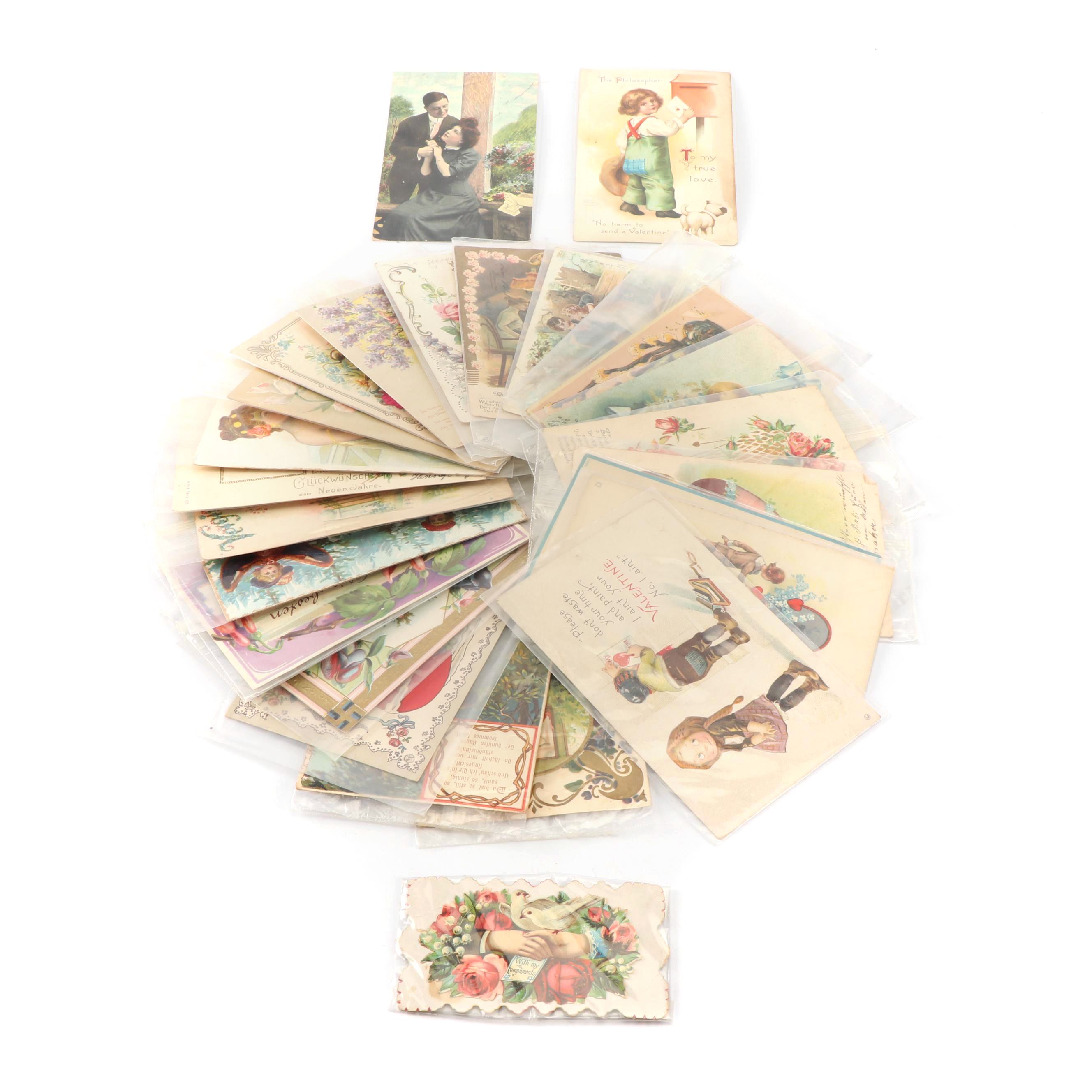 Early 20th Century Postcards and Greeting Cards