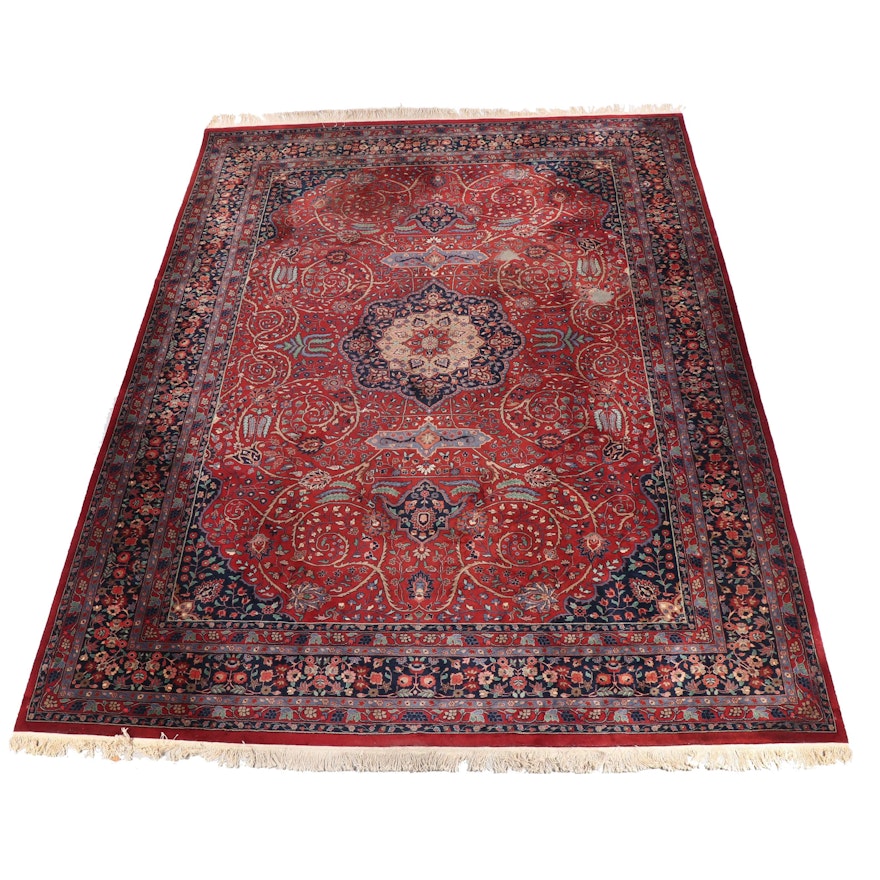 Finely Hand-Knotted Indian "Semnam" Wool Room Sized Rug for Pande Cameron