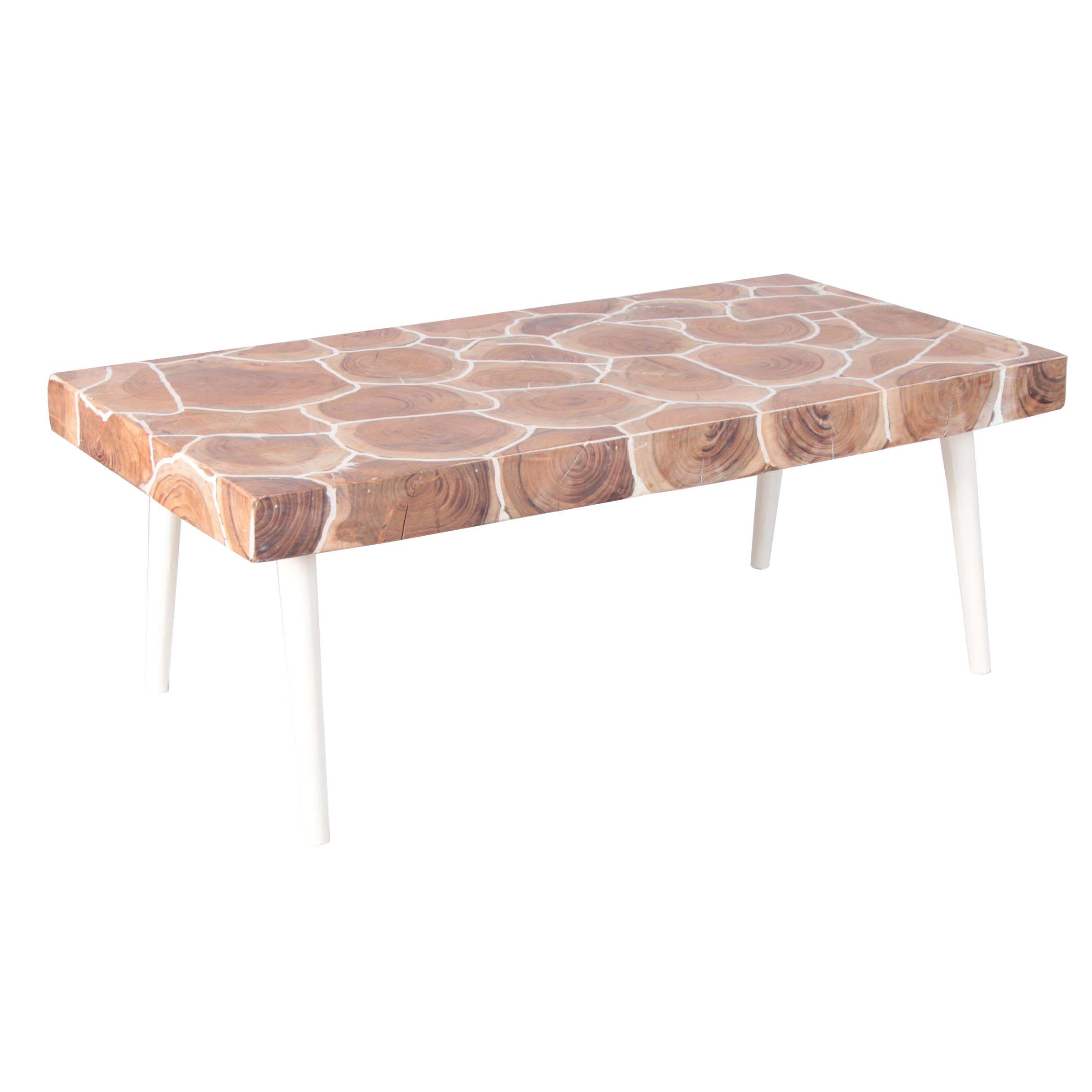 Contemporary "Organics" Stump Mosaic Coffee Table
