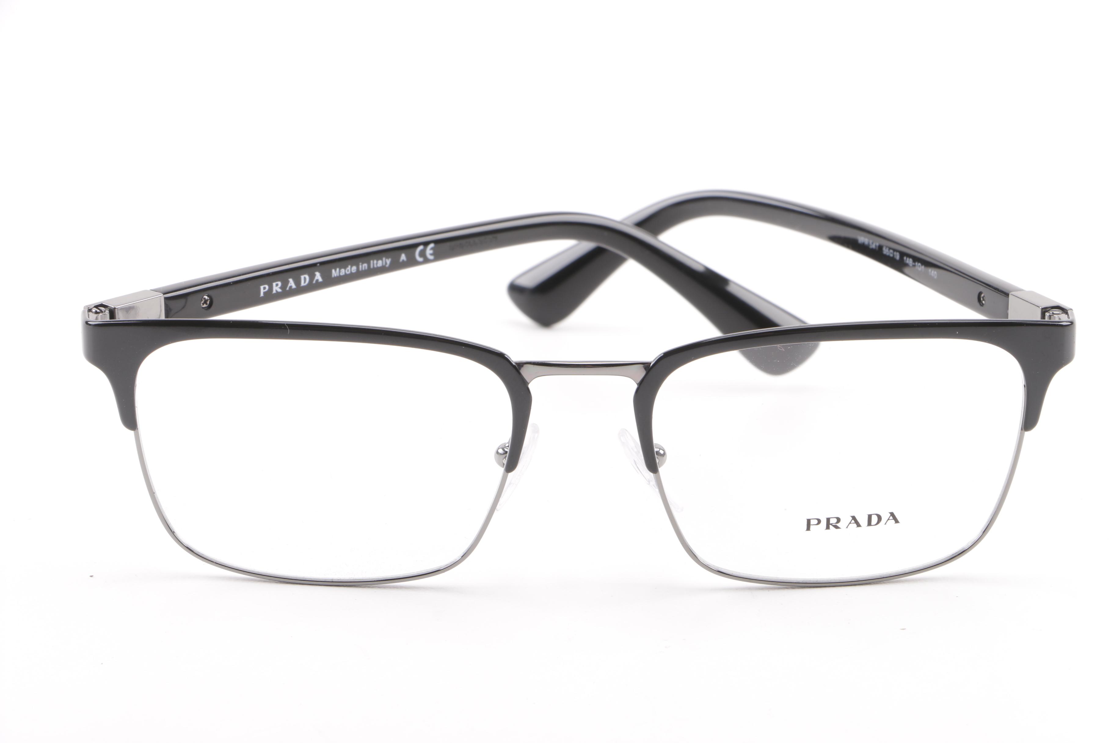 Prada VPR 54T Browline Eyeglasses with Case