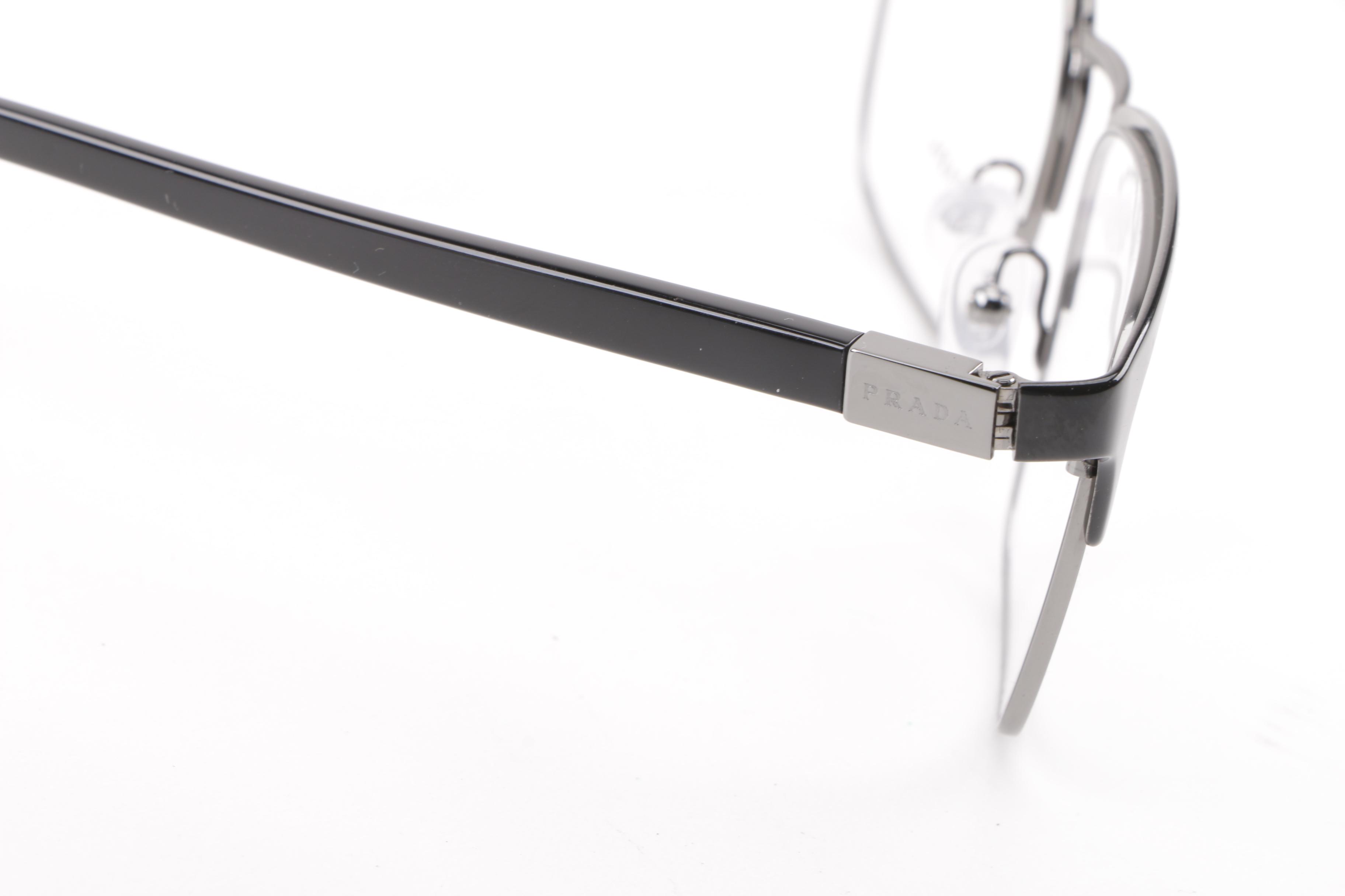 Prada VPR 54T Browline Eyeglasses with Case