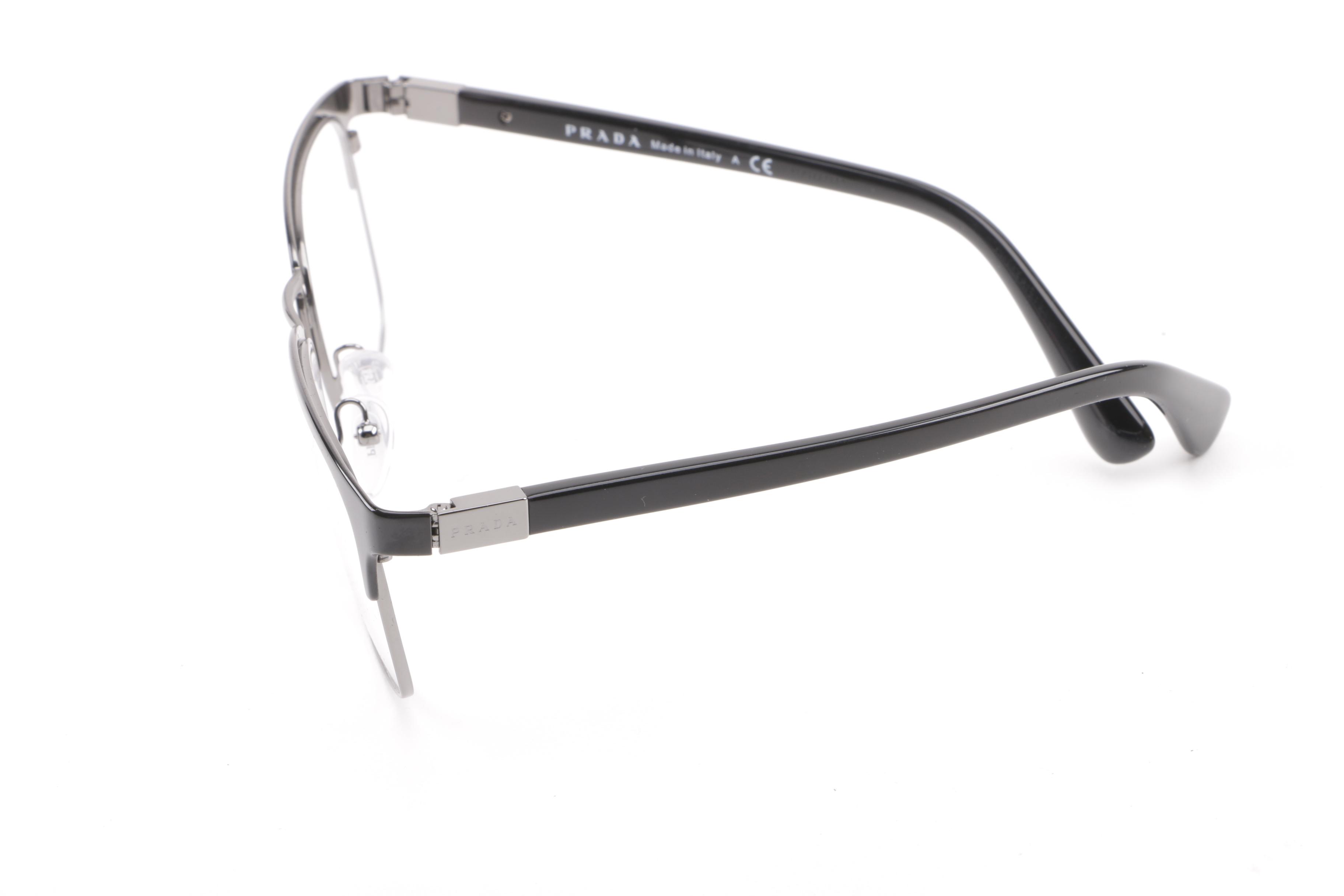 Prada VPR 54T Browline Eyeglasses with Case