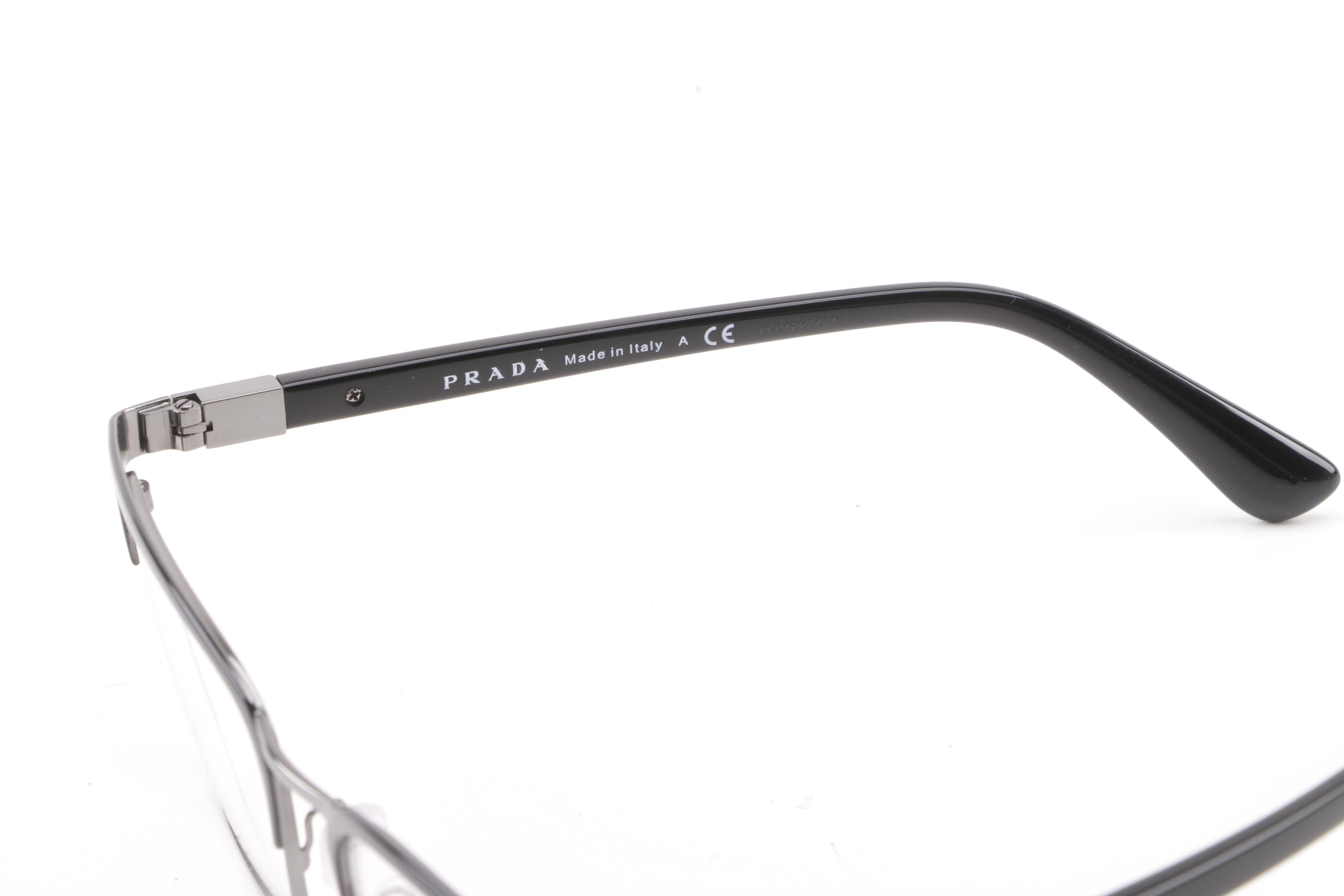 Prada VPR 54T Browline Eyeglasses with Case