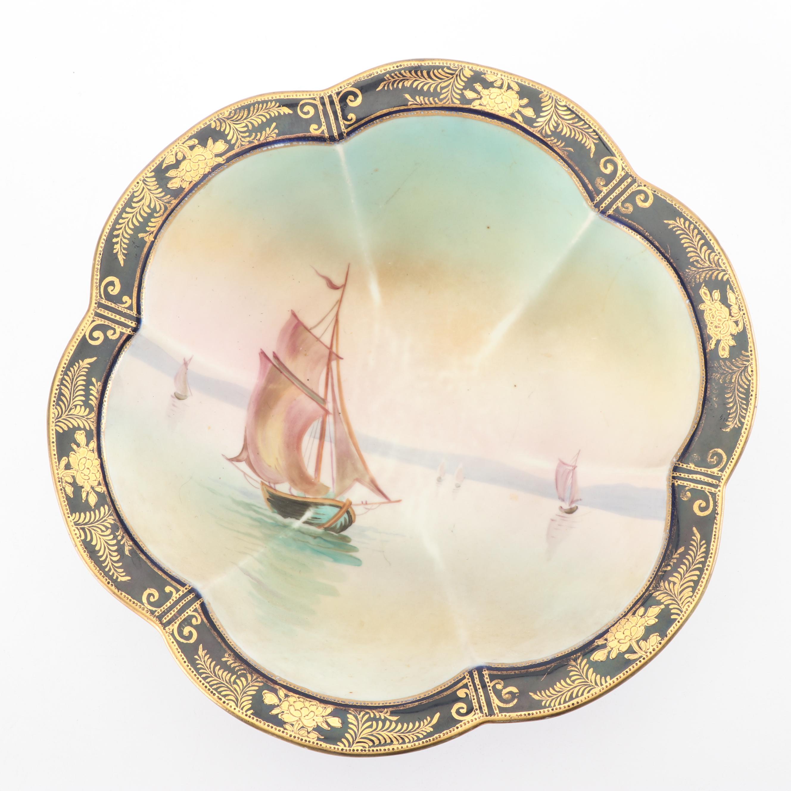 Noritake Nippon Hand-Painted Porcelain Bowl