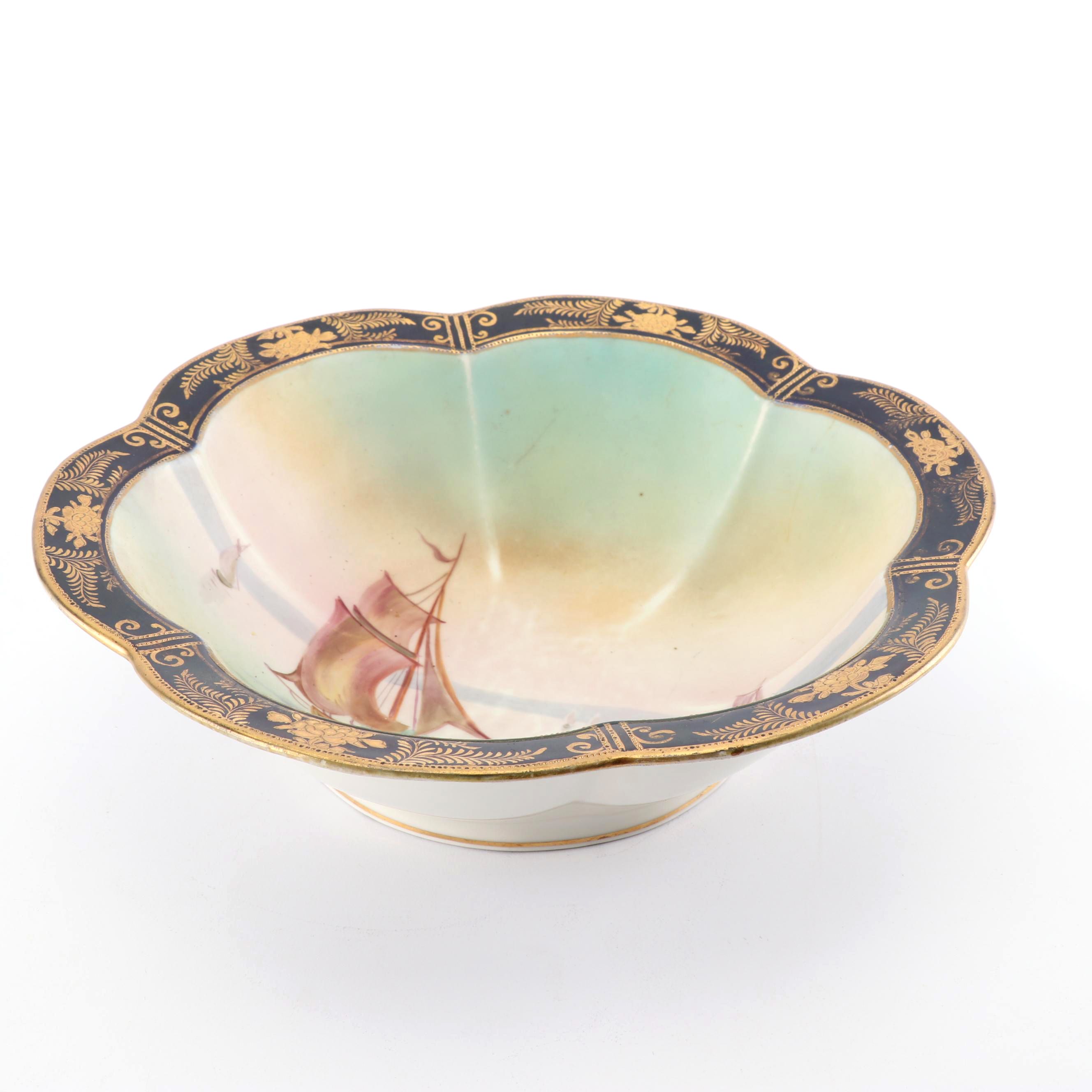 Noritake Nippon Hand-Painted Porcelain Bowl