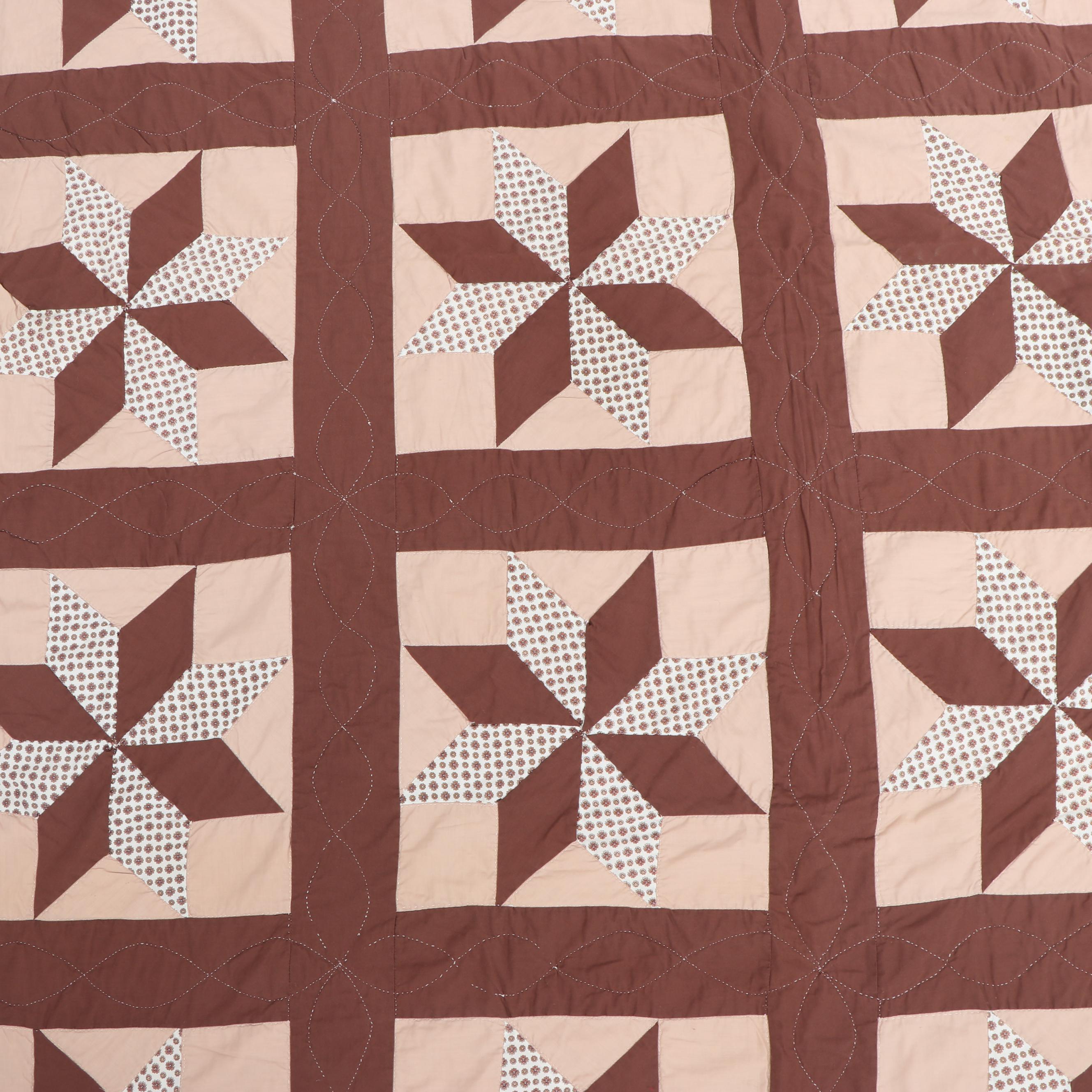 Handmade "Pinwheel Star" Quilt