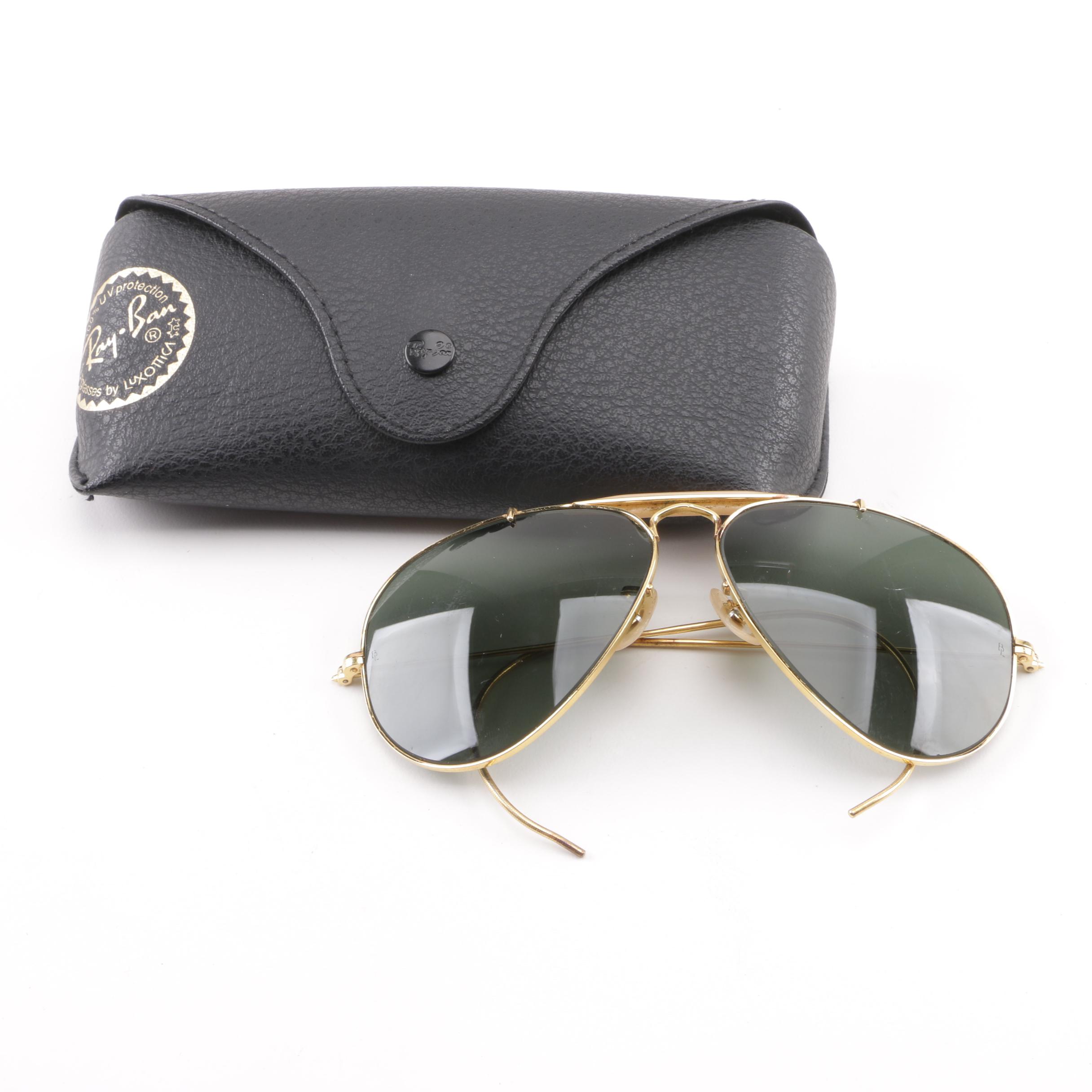 Circa 1970s Vintage Ray-Ban Outdoorsman Aviator Sunglasses