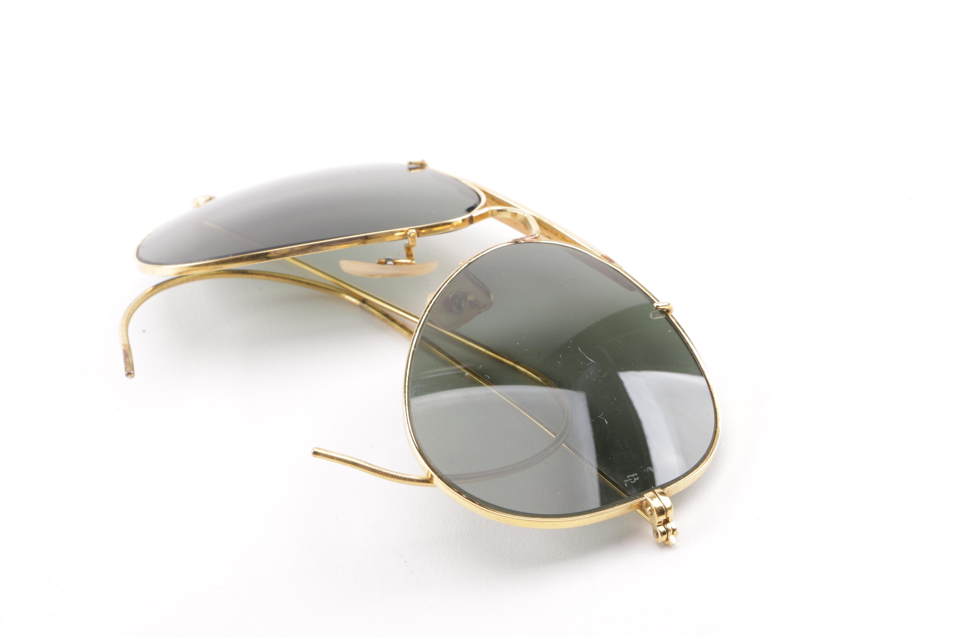 Circa 1970s Vintage Ray-Ban Outdoorsman Aviator Sunglasses