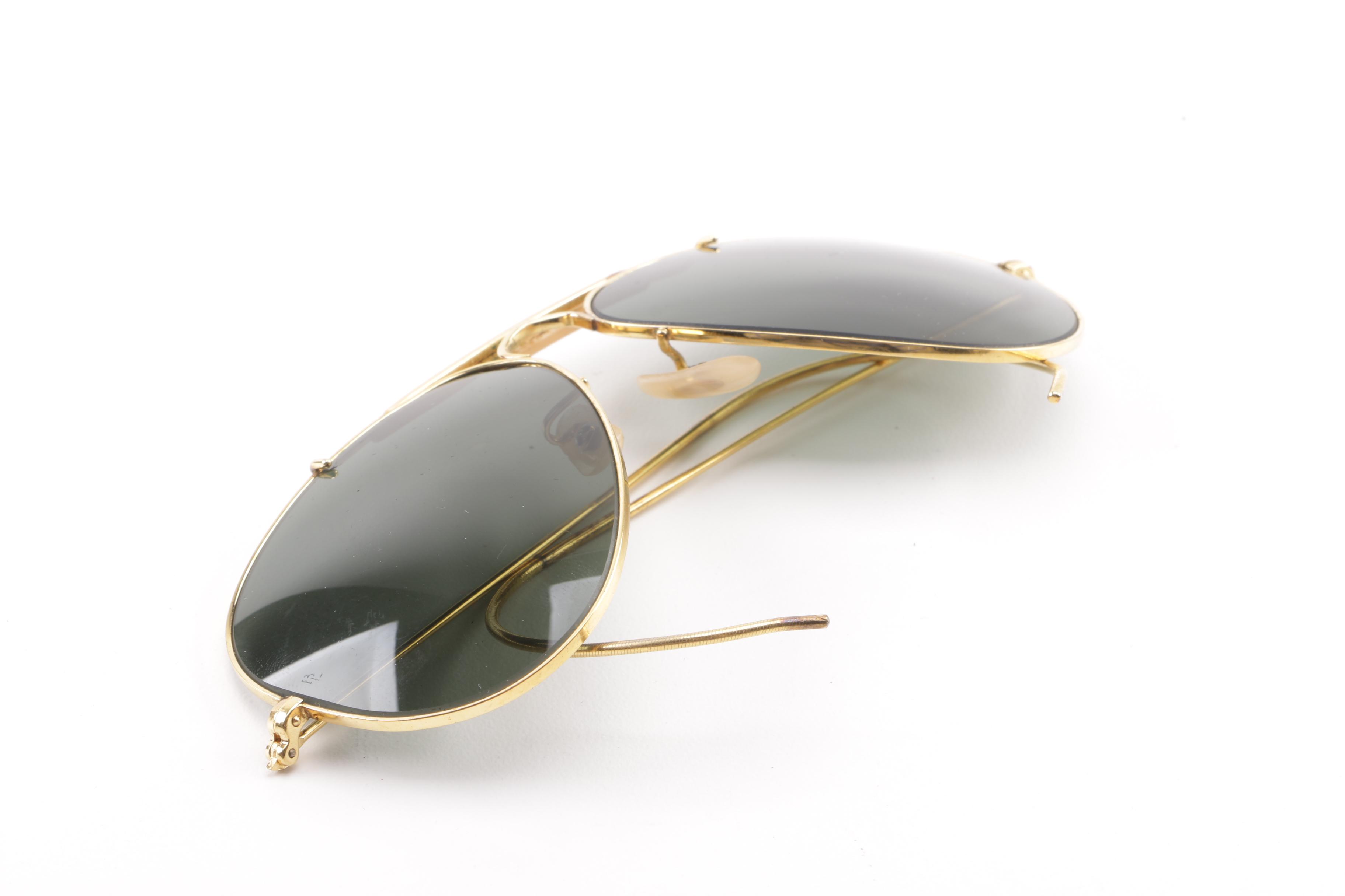 Circa 1970s Vintage Ray-Ban Outdoorsman Aviator Sunglasses