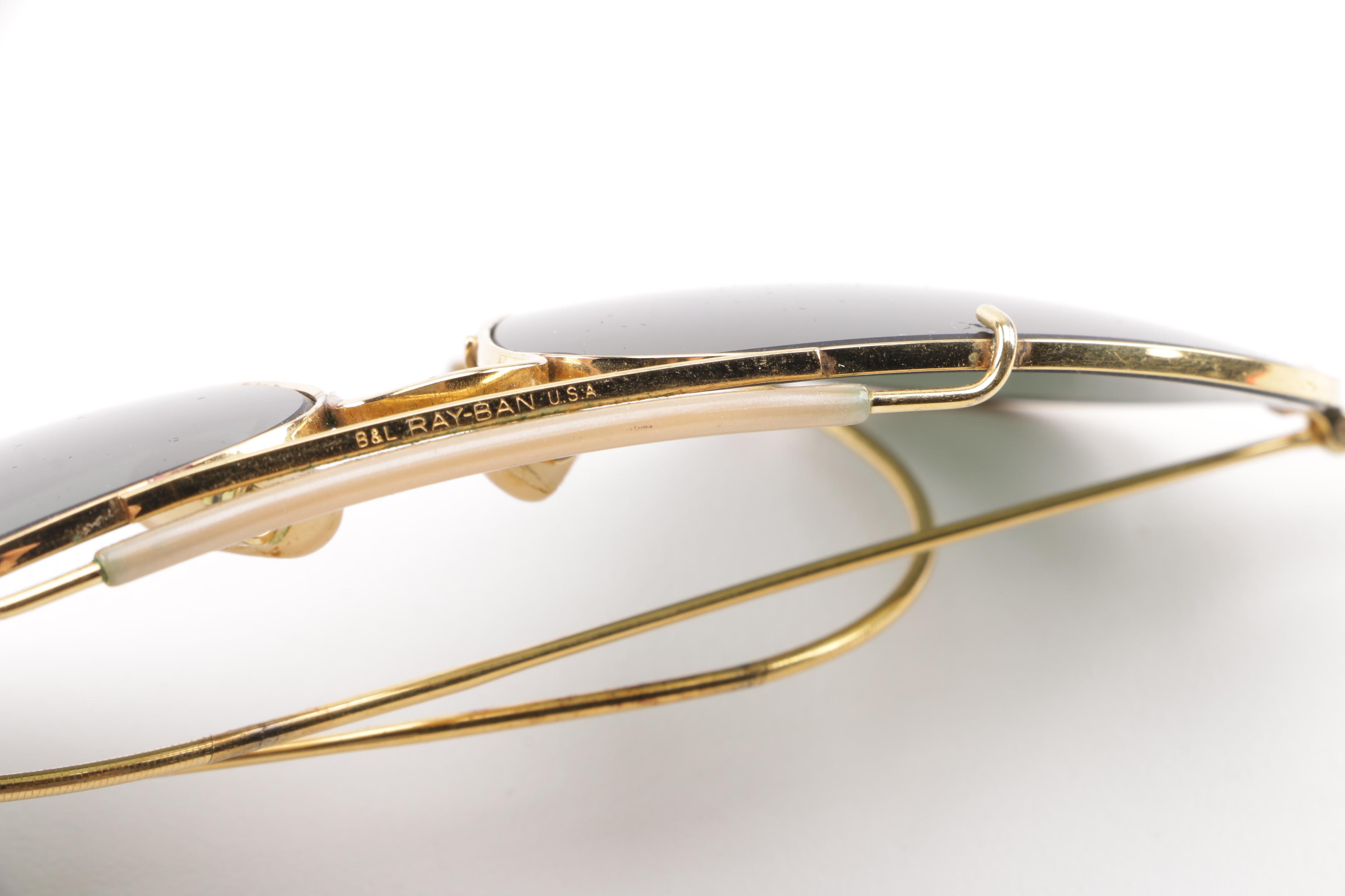 Circa 1970s Vintage Ray-Ban Outdoorsman Aviator Sunglasses