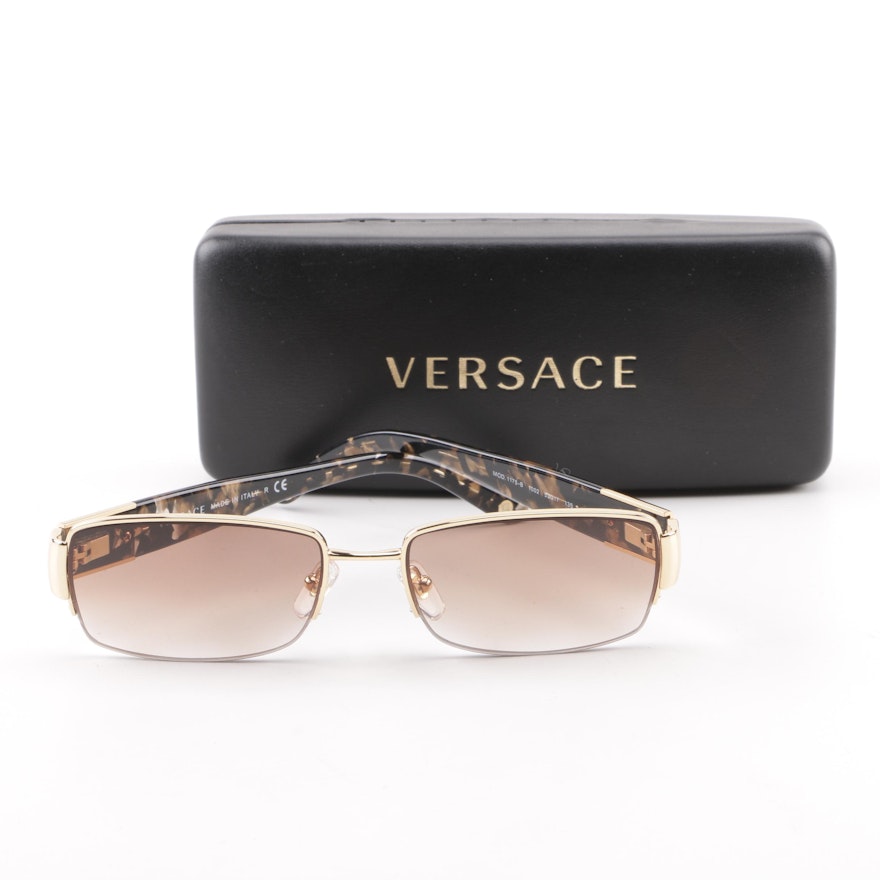 Versace 1175-B Tortoise-Style Sunglasses
