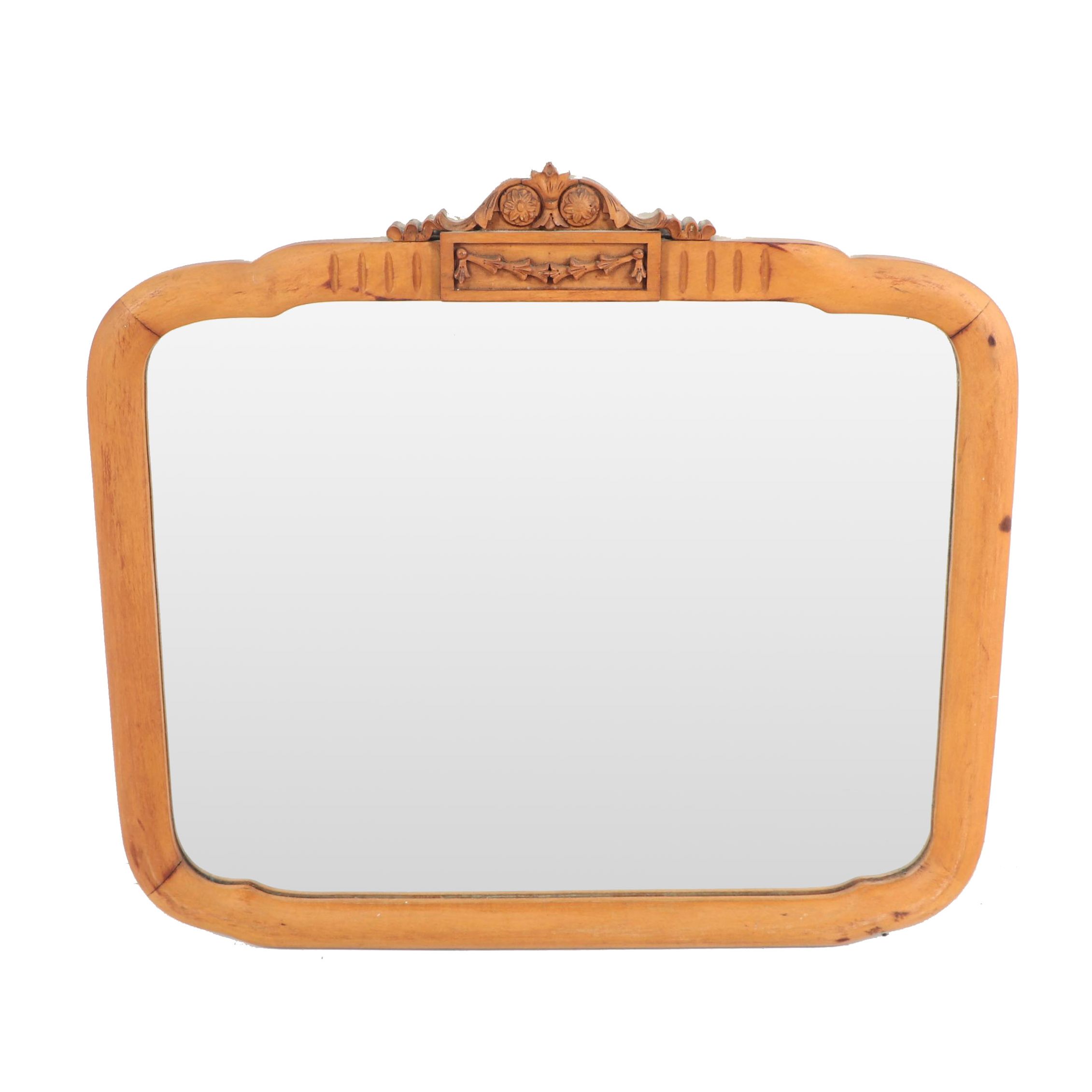 Federal Style Walnut Finish Frame Wall Mirror, Early/Mid 20th Century