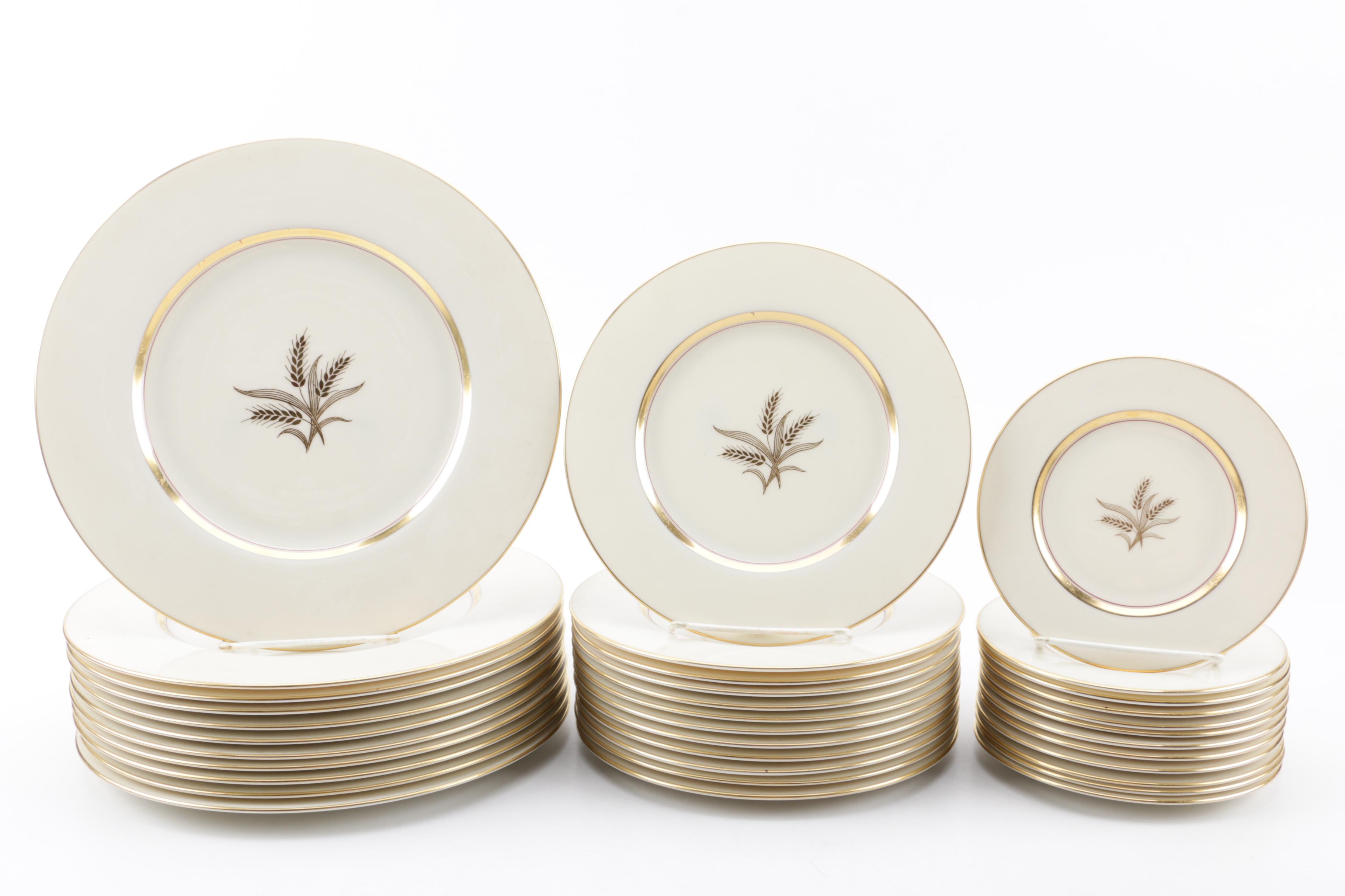 Mid Century Lenox "Westfield" Porcelain Dinnerware and Coffee Pot