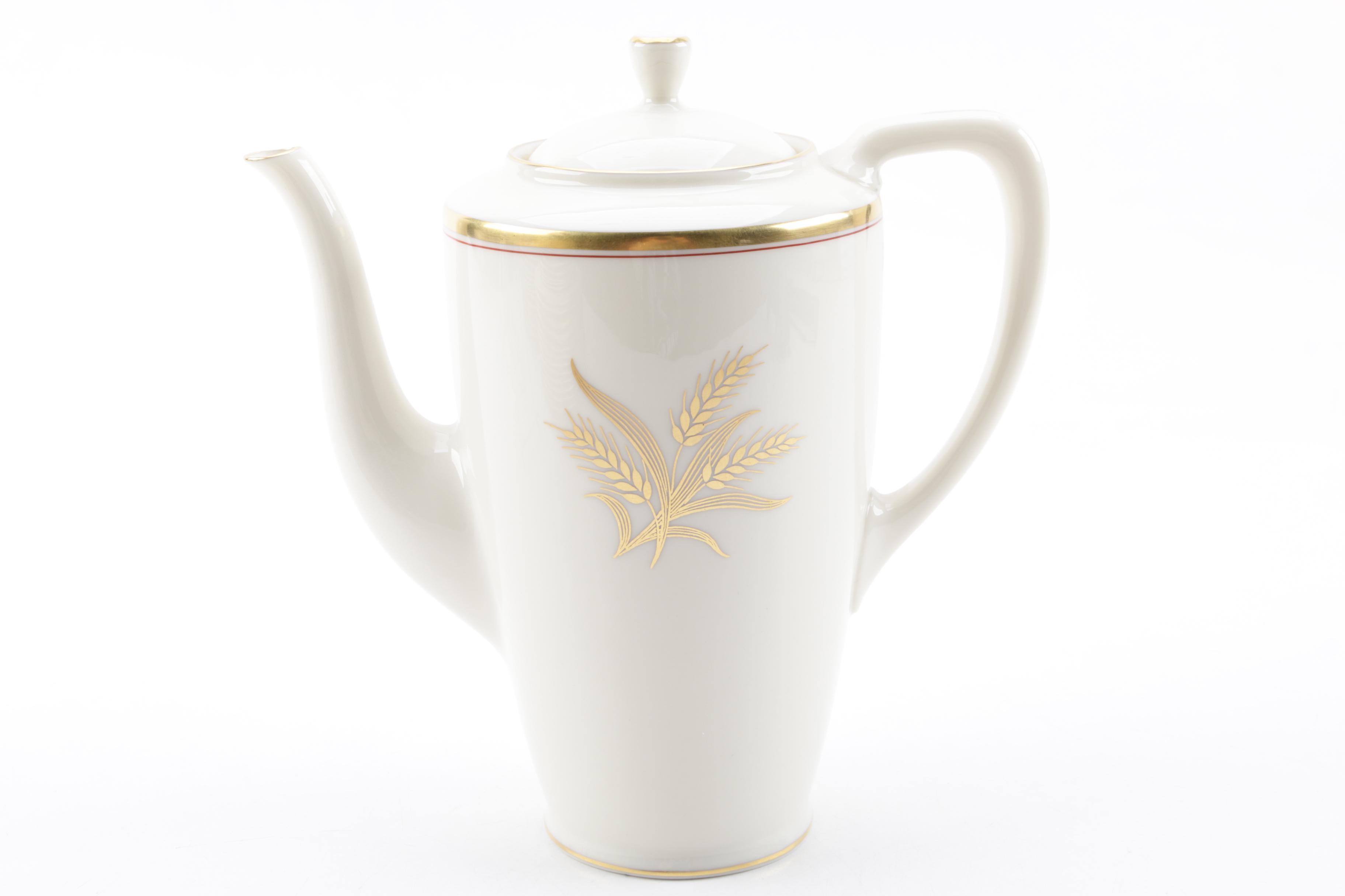 Mid Century Lenox "Westfield" Porcelain Dinnerware and Coffee Pot