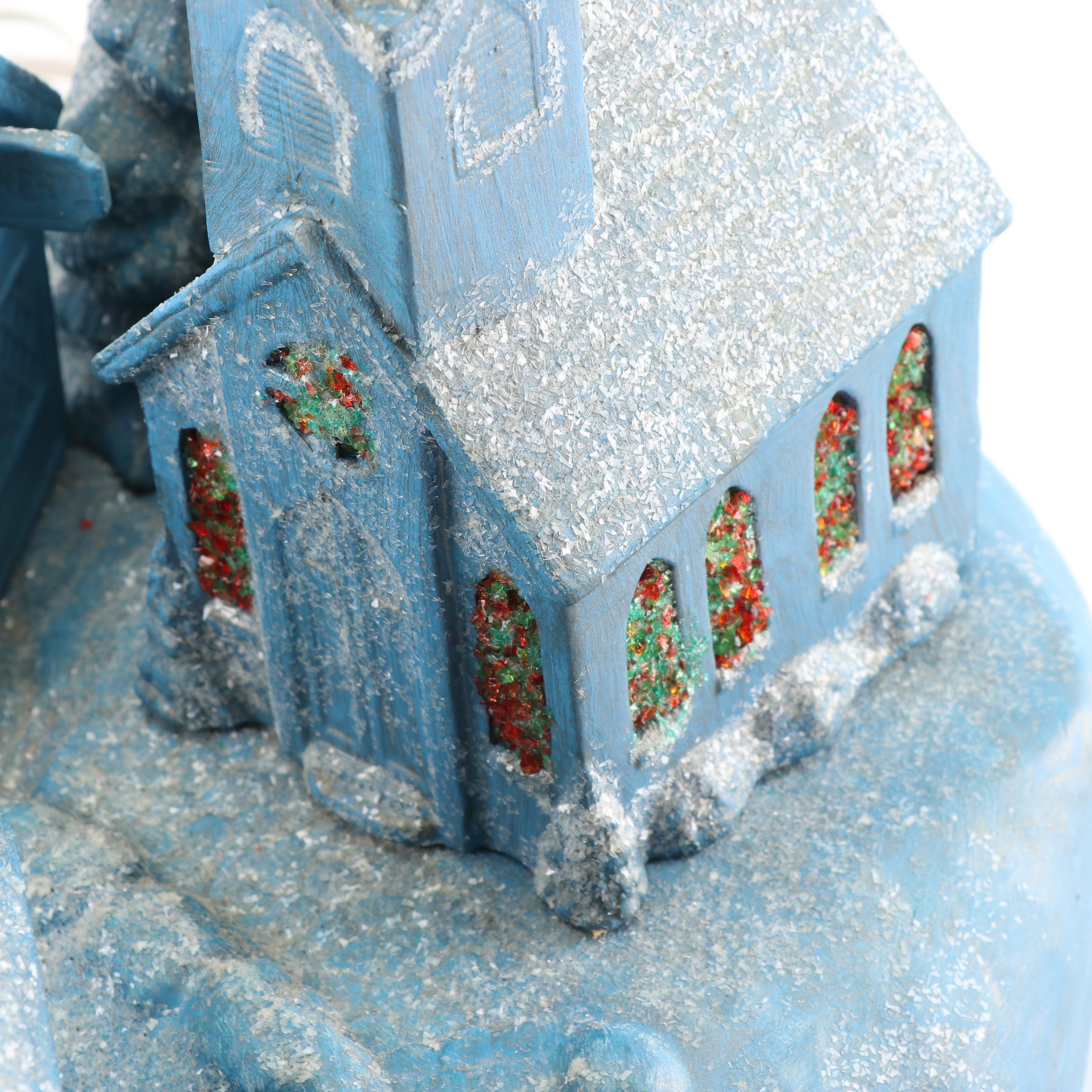 Ceramic Hobbyist Christmas Village Scene