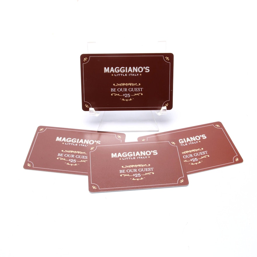 Four Maggiano's Little Italy Gift Cards