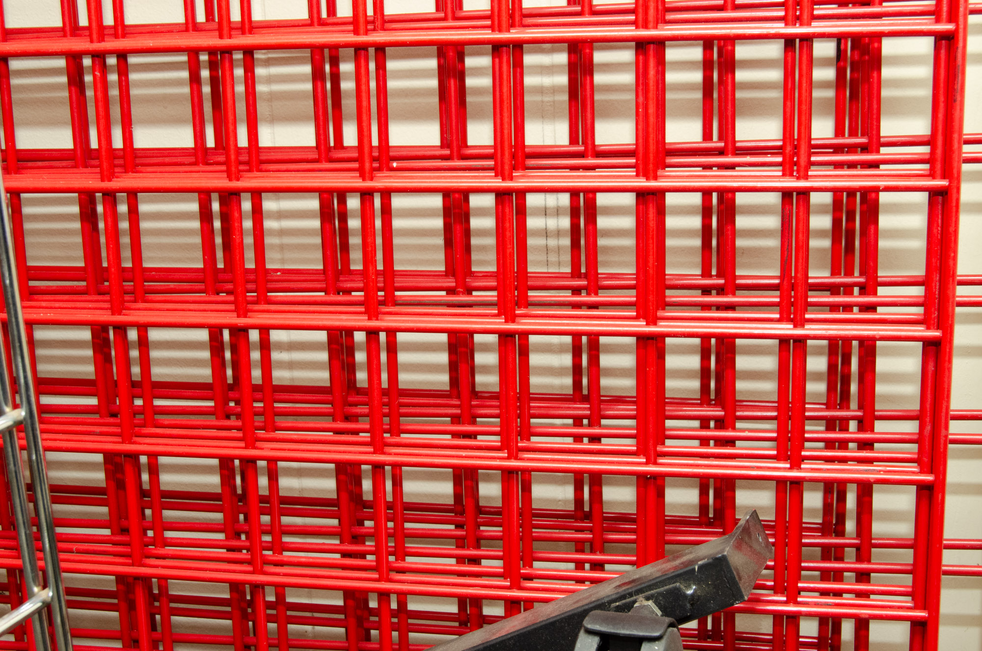 Three Metal Grid Free-Standing Display Racks