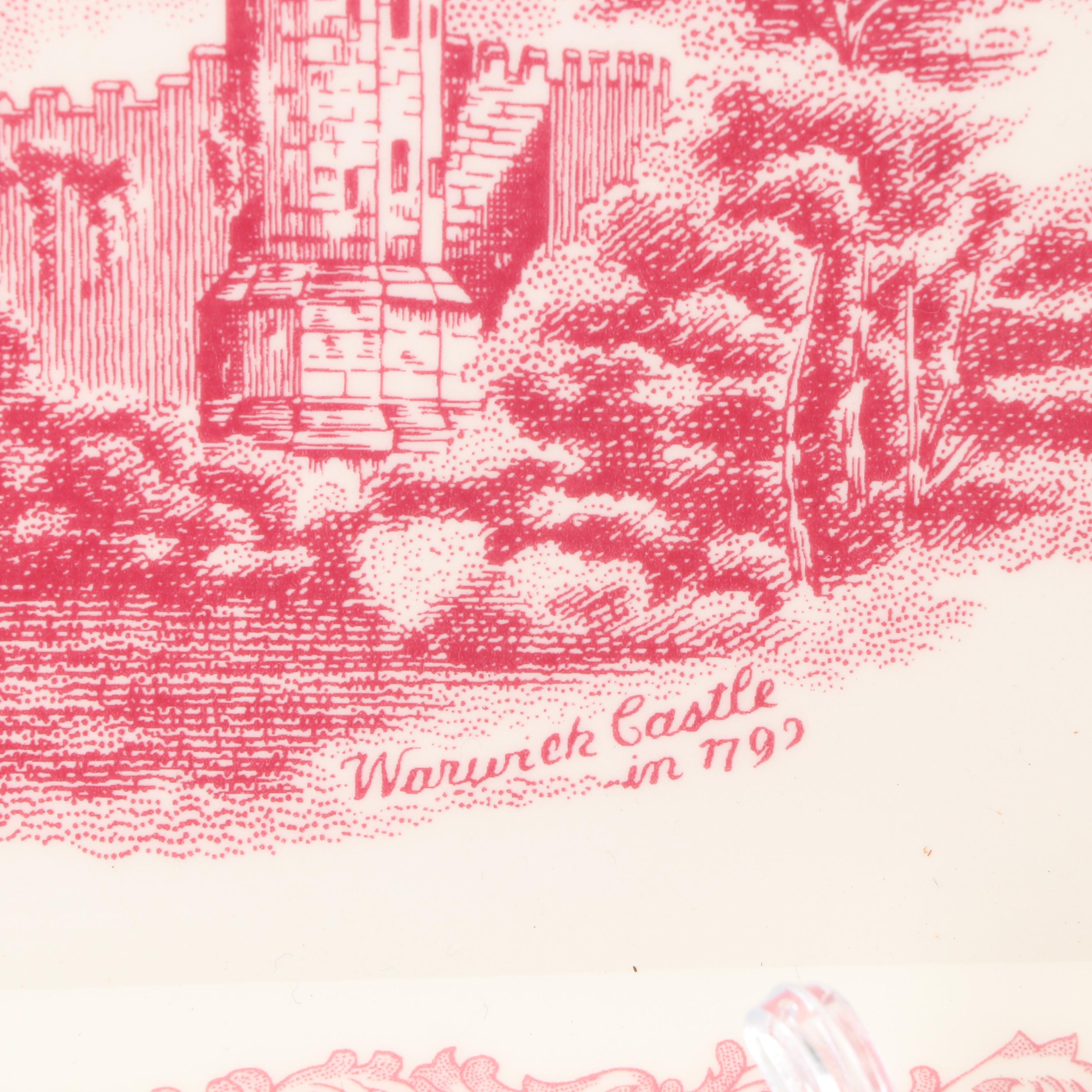 Johnson Brothers "Old Britain Castles" Pink Serveware and Vase