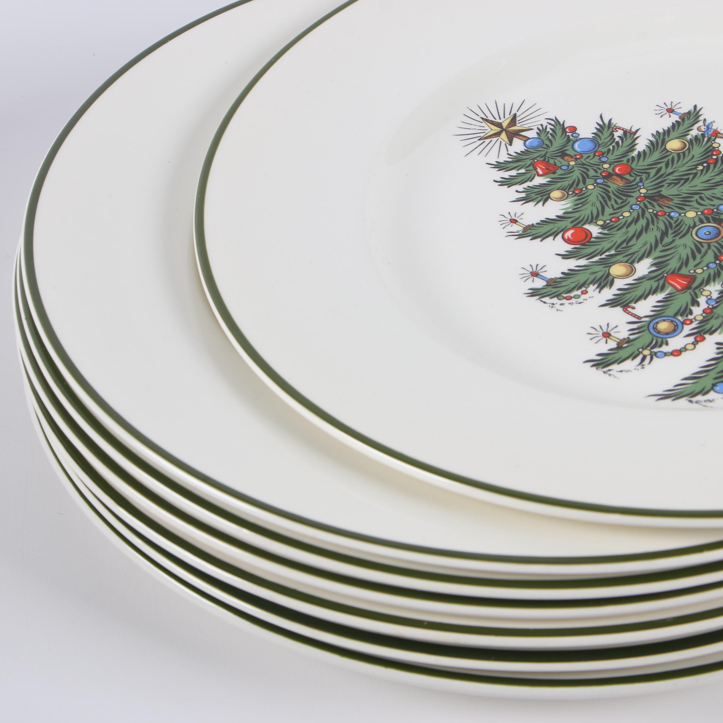 Cuthbertson "Christmas Tree" Ceramic and Glass Dinnerware