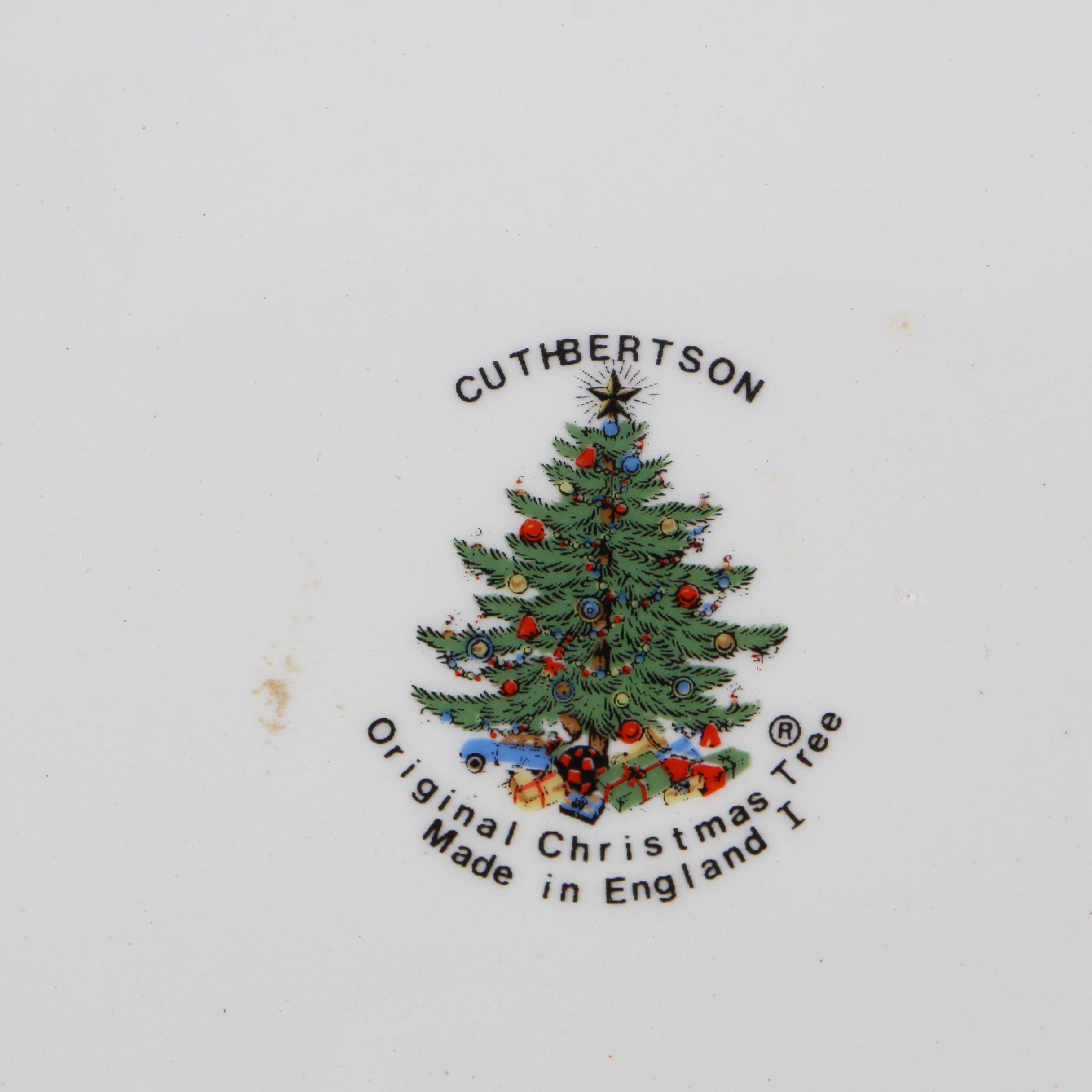 Cuthbertson "Christmas Tree" Ceramic and Glass Dinnerware