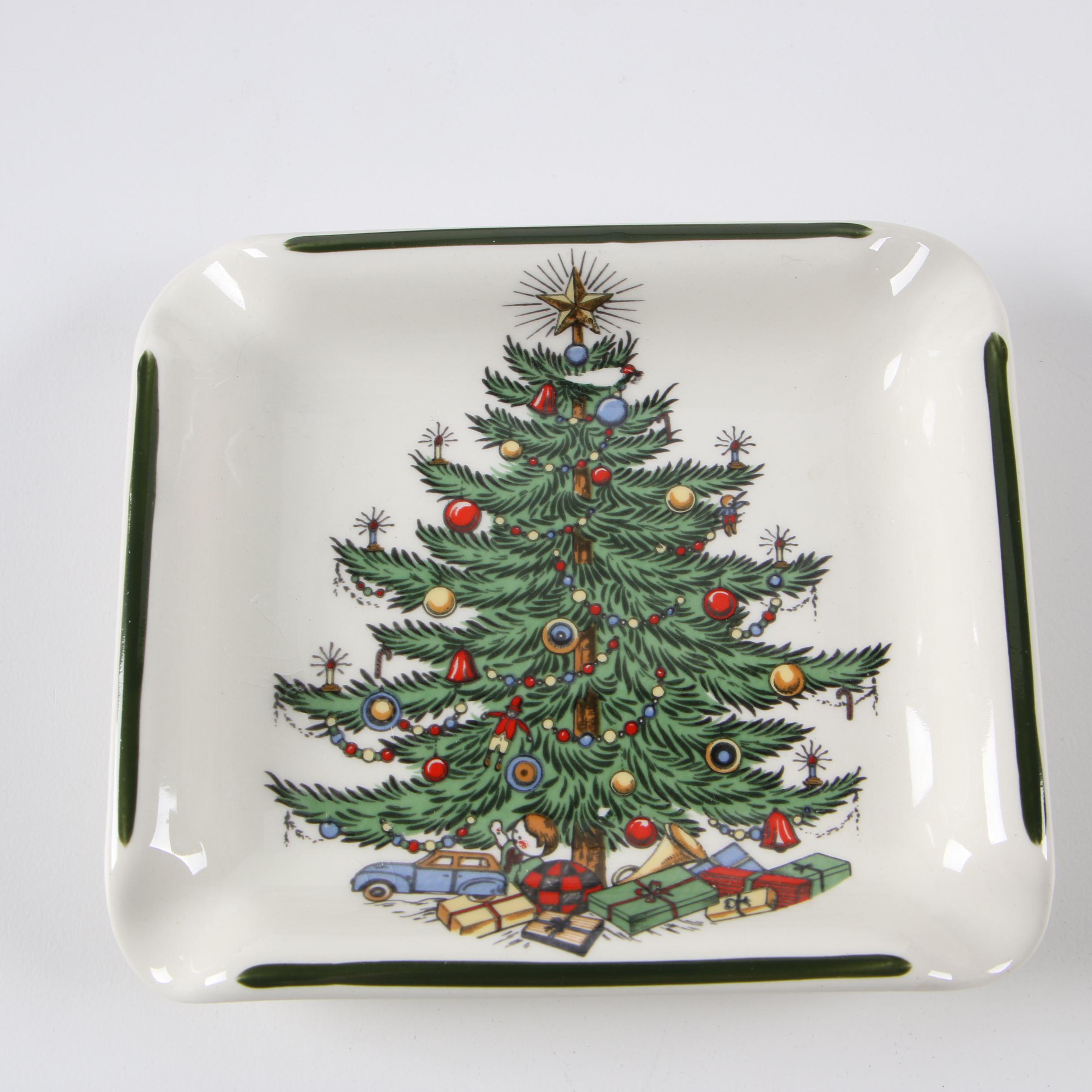 Cuthbertson "Christmas Tree" Ceramic and Glass Dinnerware