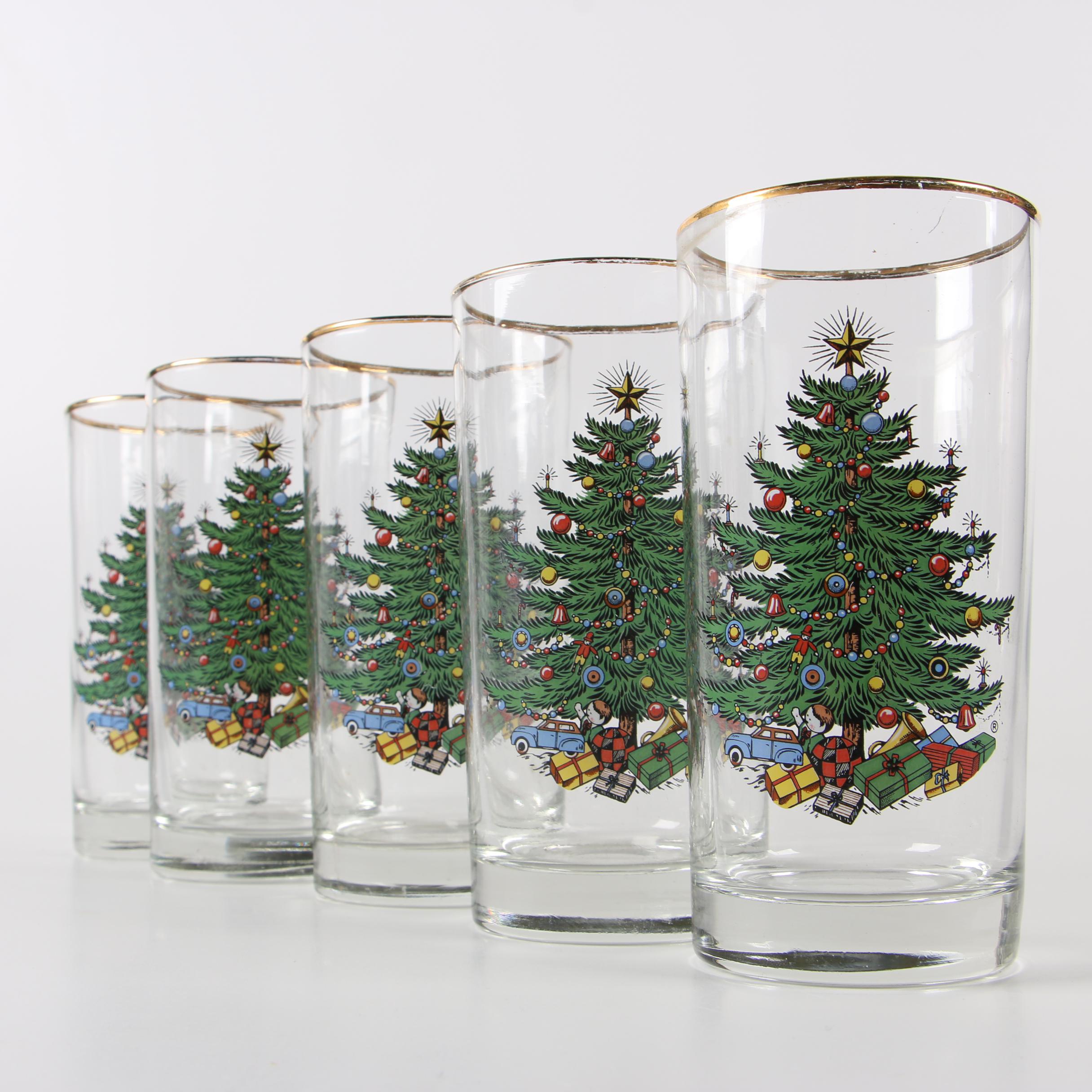 Cuthbertson "Christmas Tree" Ceramic and Glass Dinnerware