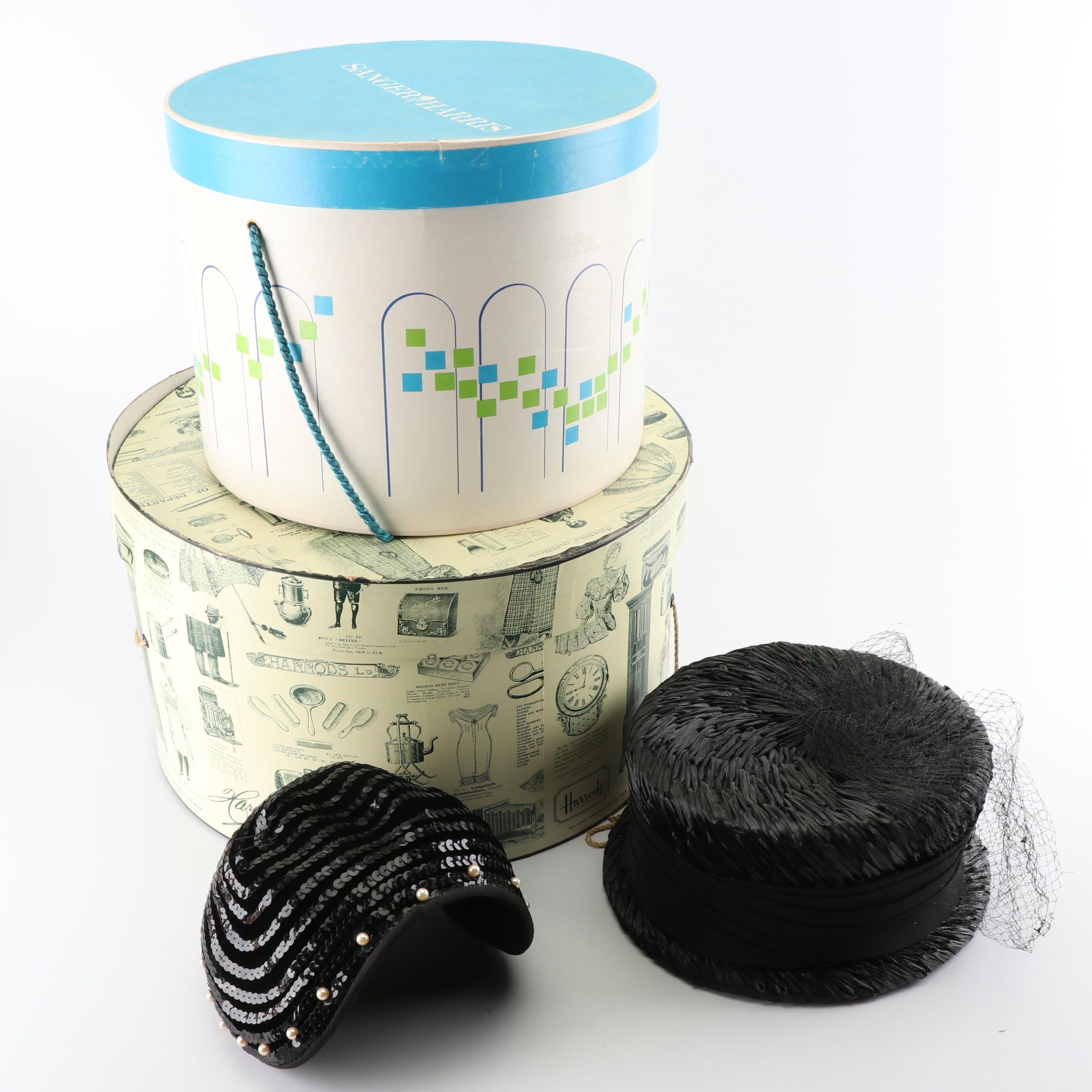 Women's Vintage Hats and Hat Boxes including Schiaparelli