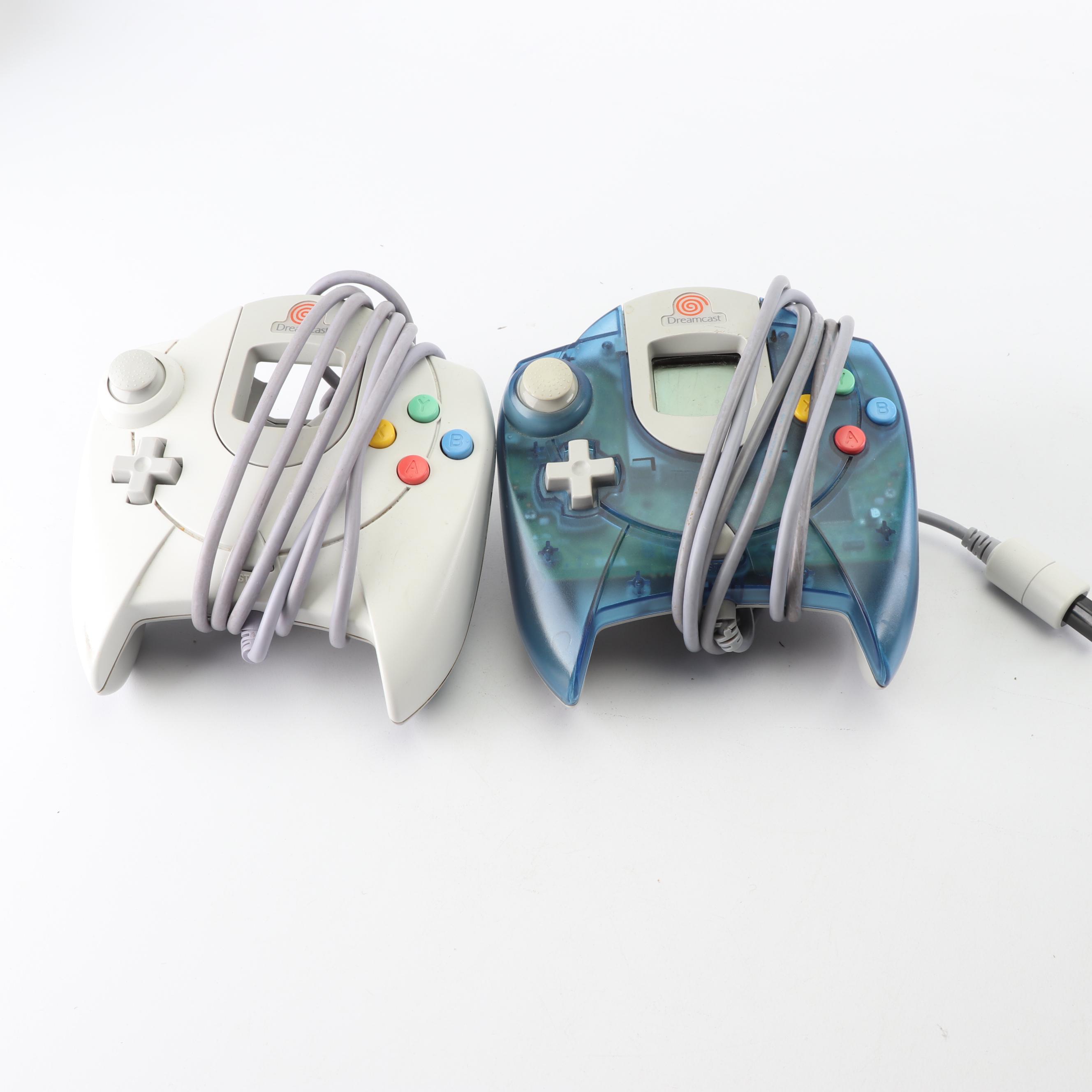 Sega Dreamcast and Nintendo Gamecube with Game Boy Player Attachment and Games