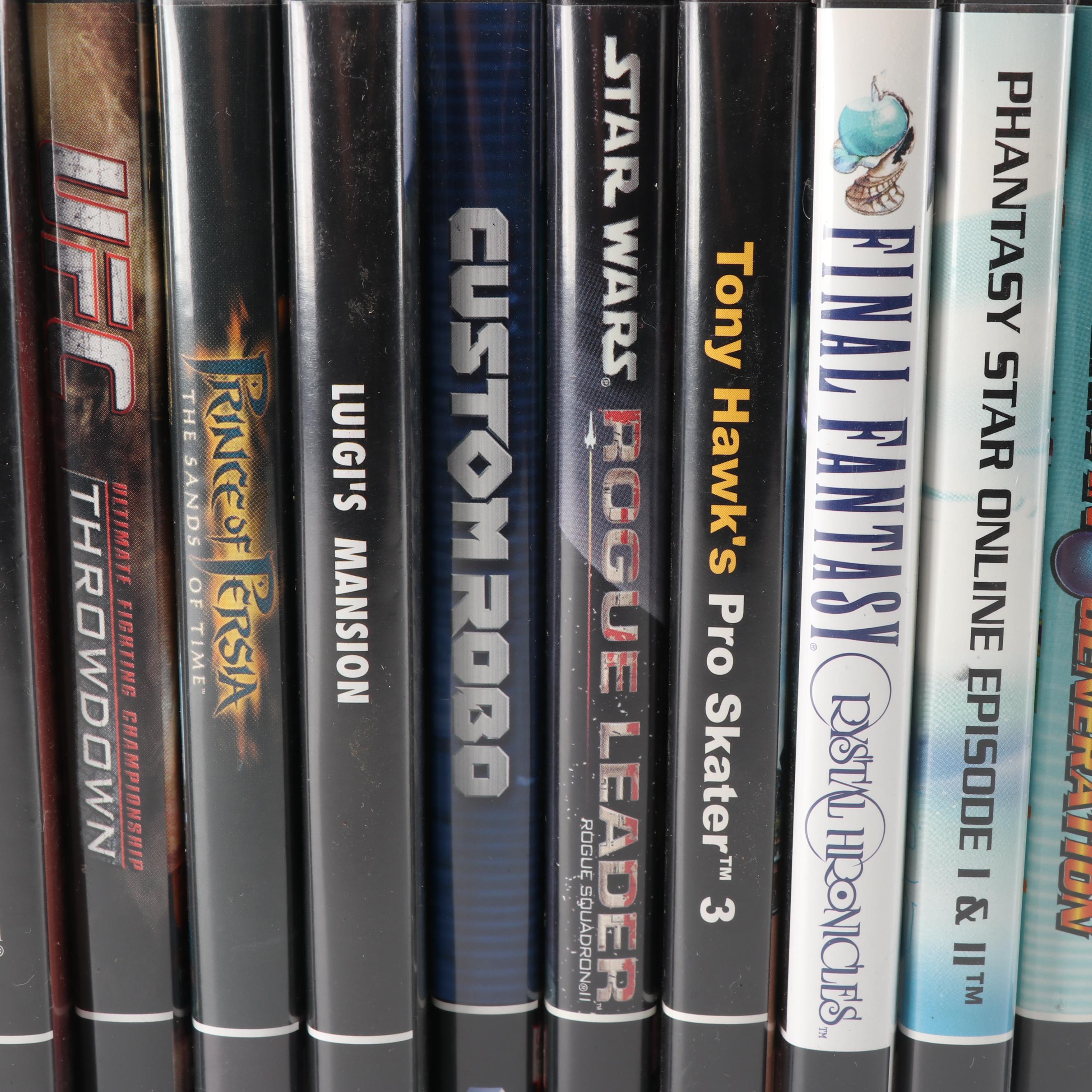 Sega Dreamcast and Nintendo Gamecube with Game Boy Player Attachment and Games