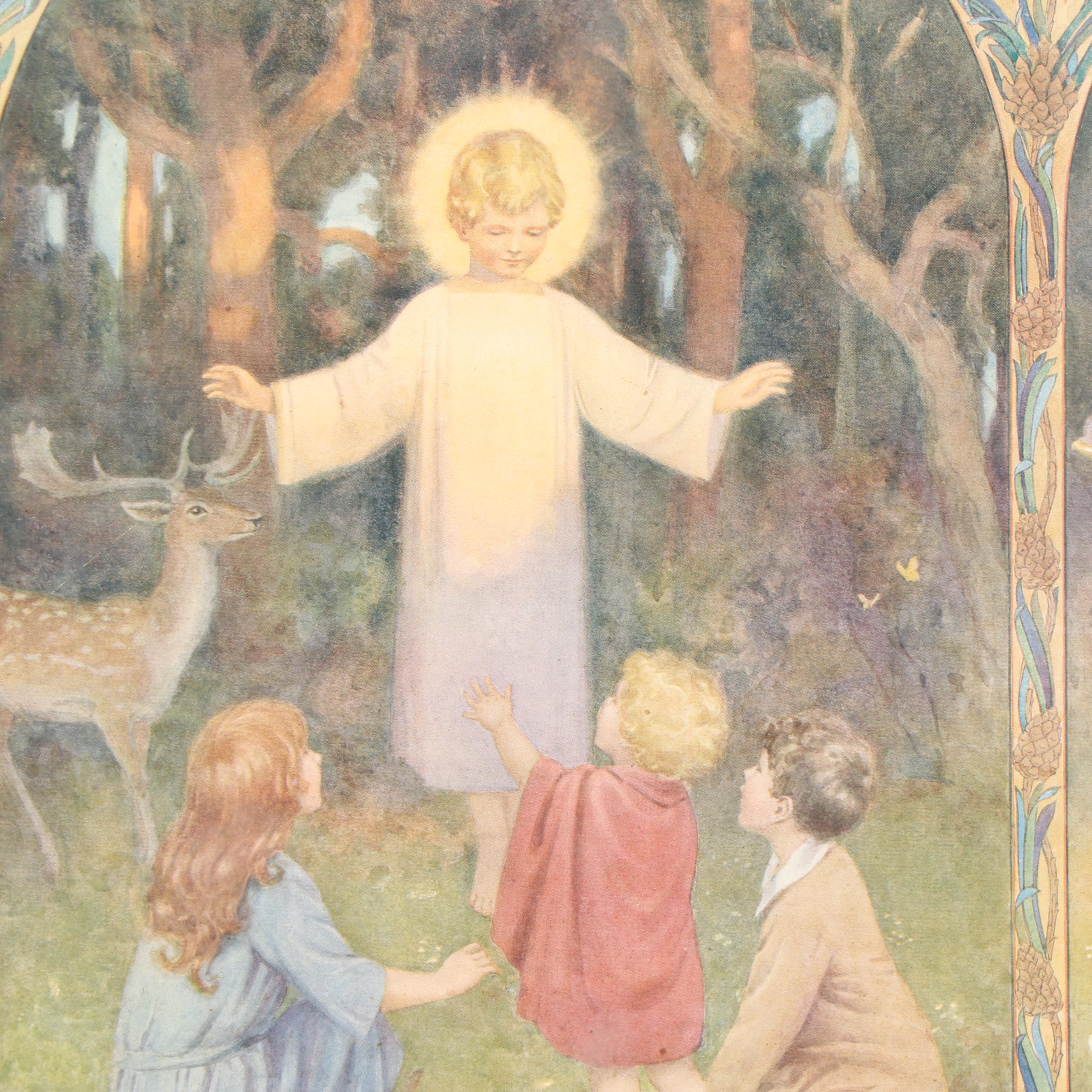 Offset Lithograph after Margaret W. Tarrant "All Things Bright and Beautiful"