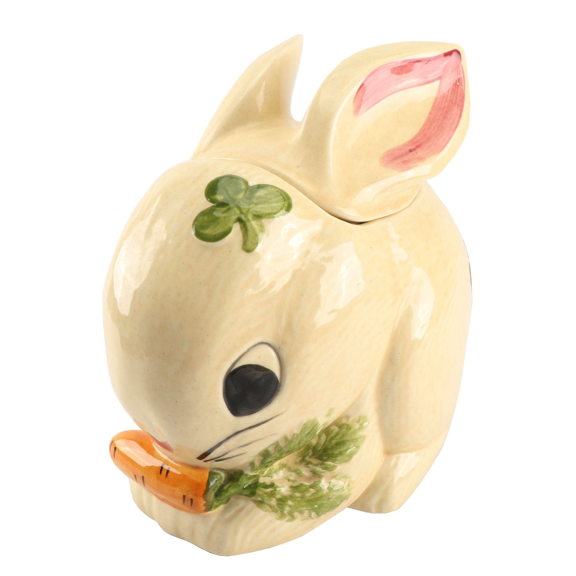 Los Angeles Potteries Rabbit Cookie Jar