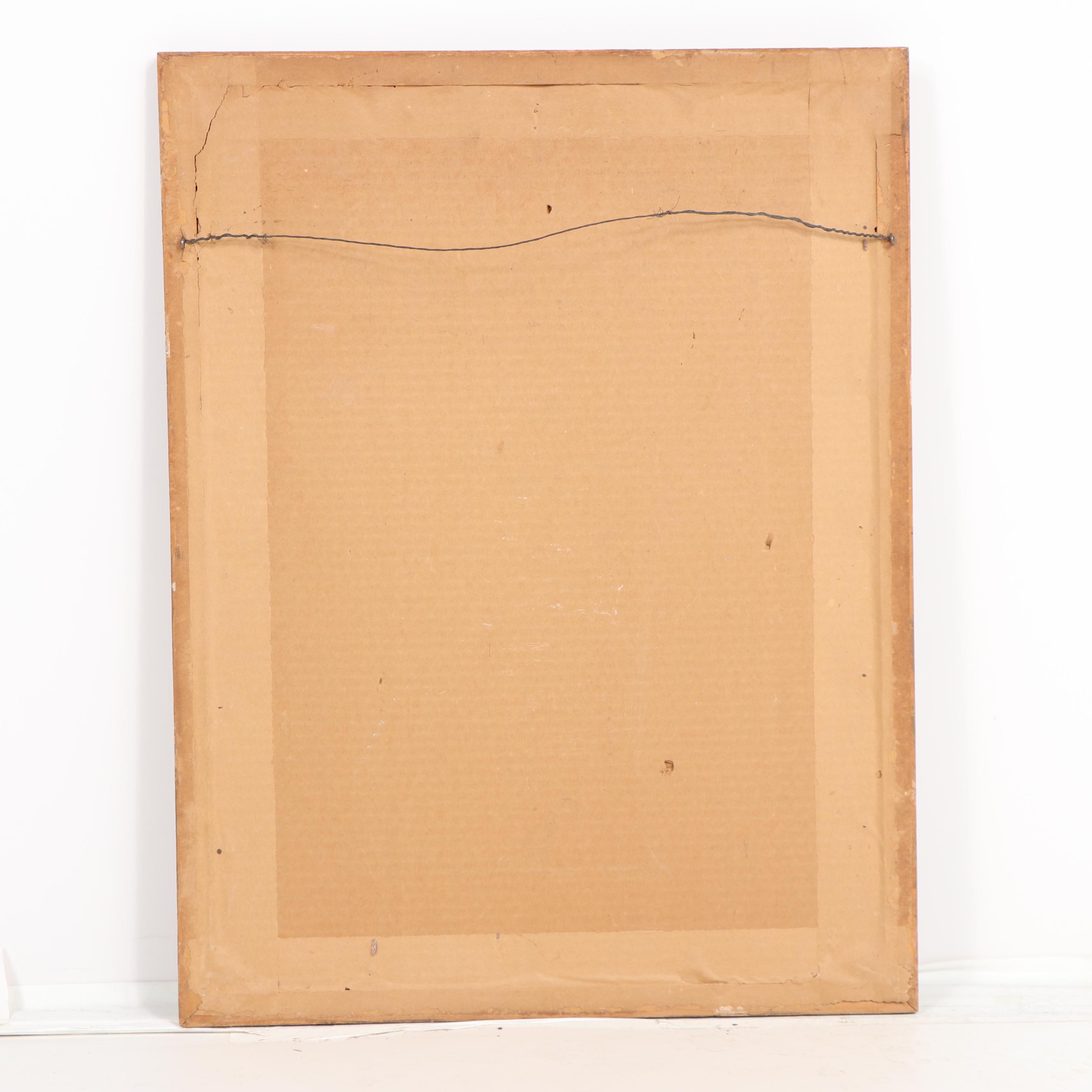 Currier and Ives Color Lithograph "The Autumn Cross"