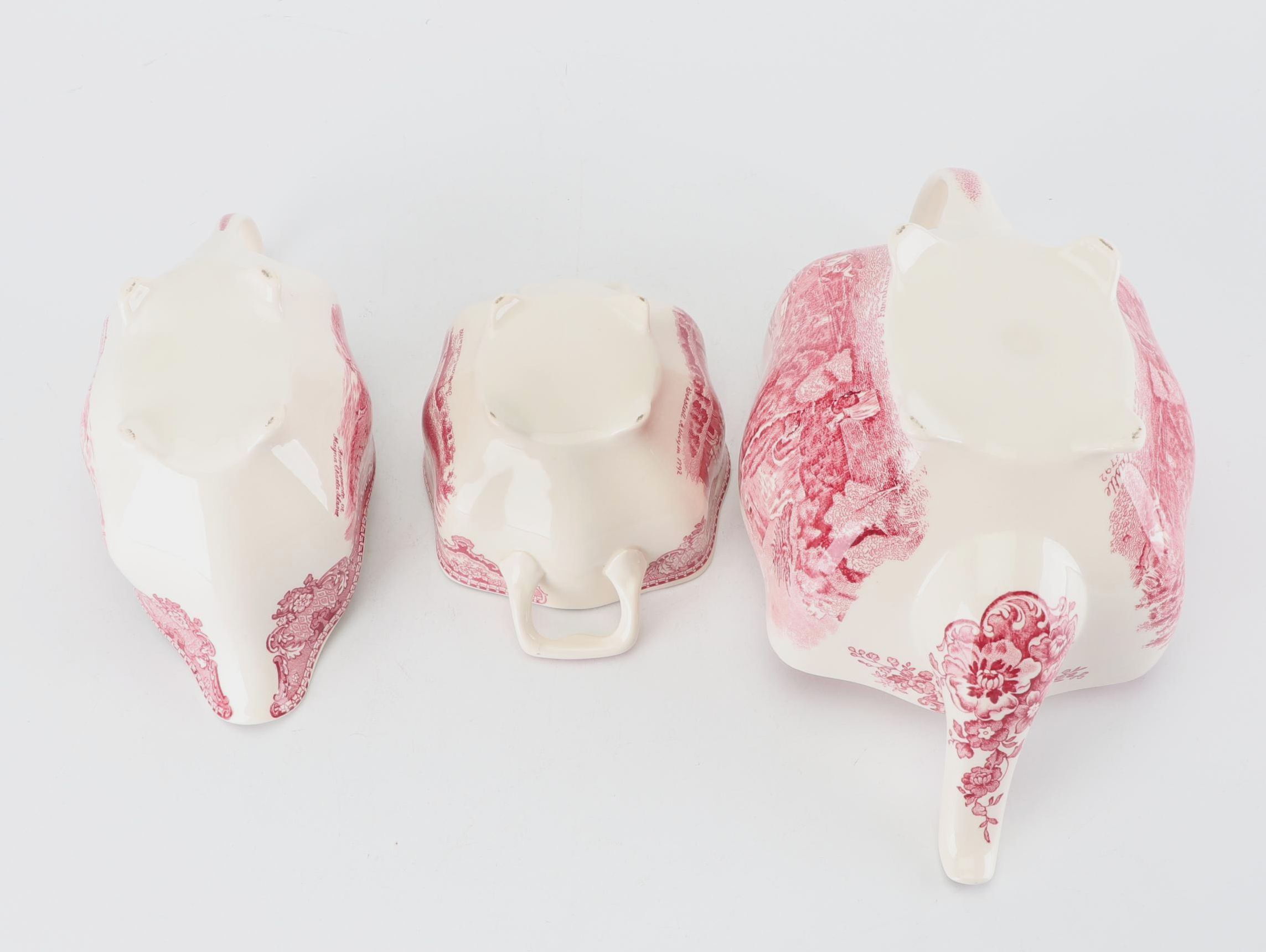 Johnson Brothers "Old Britain Castles" Pink Serveware and Vase