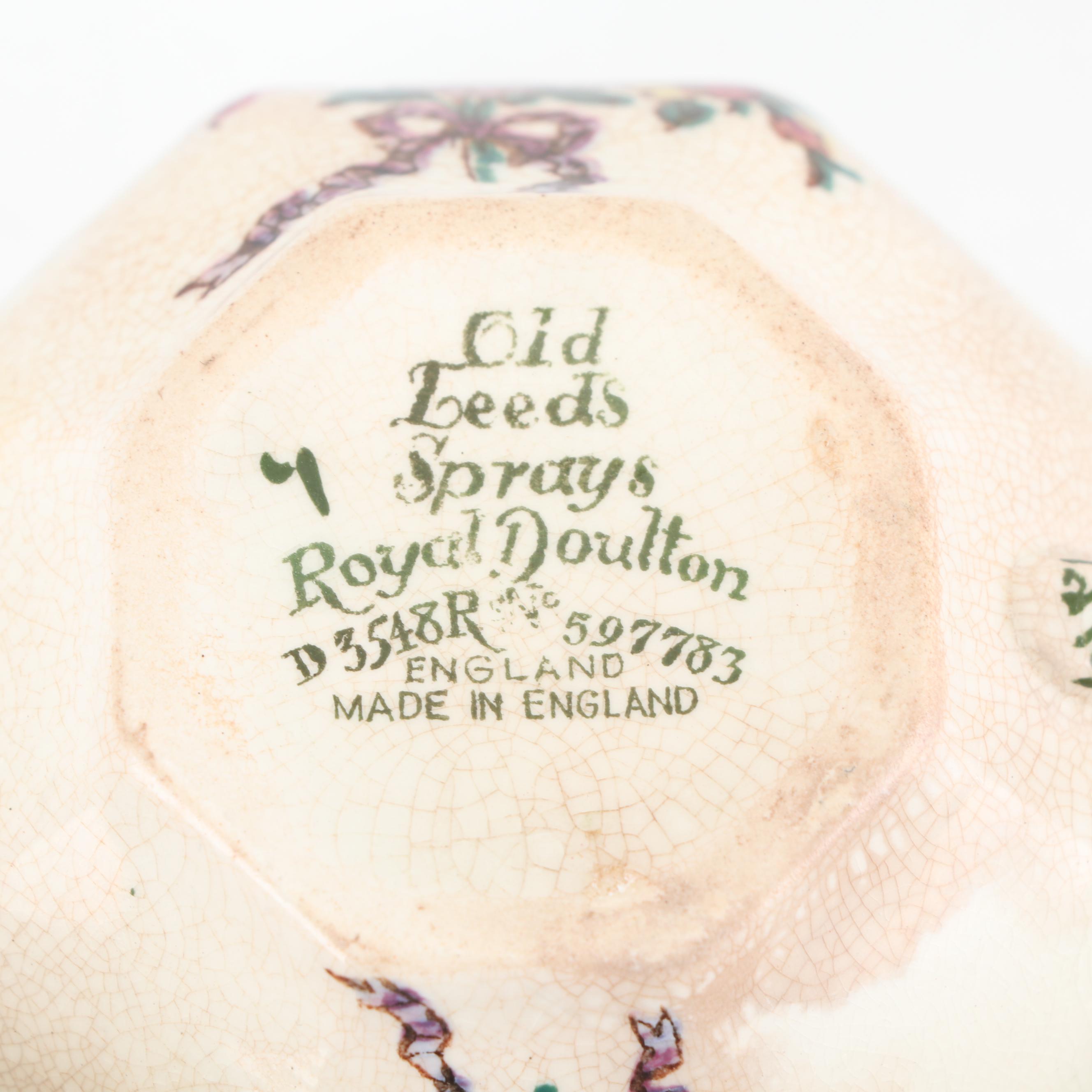 Royal Doulton "Old Leeds Sprays" Earthenware Tea Service, Circa 1912