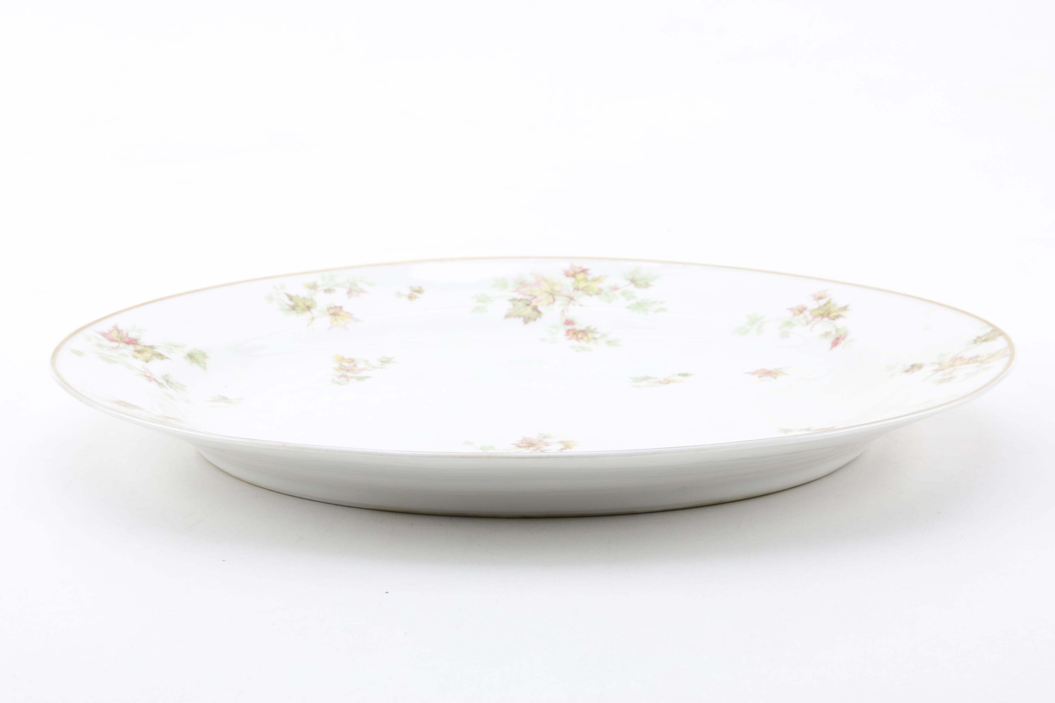 Mid Century Theodore Haviland Limoges "Autumn Leaf" Porcelain Dinnerware