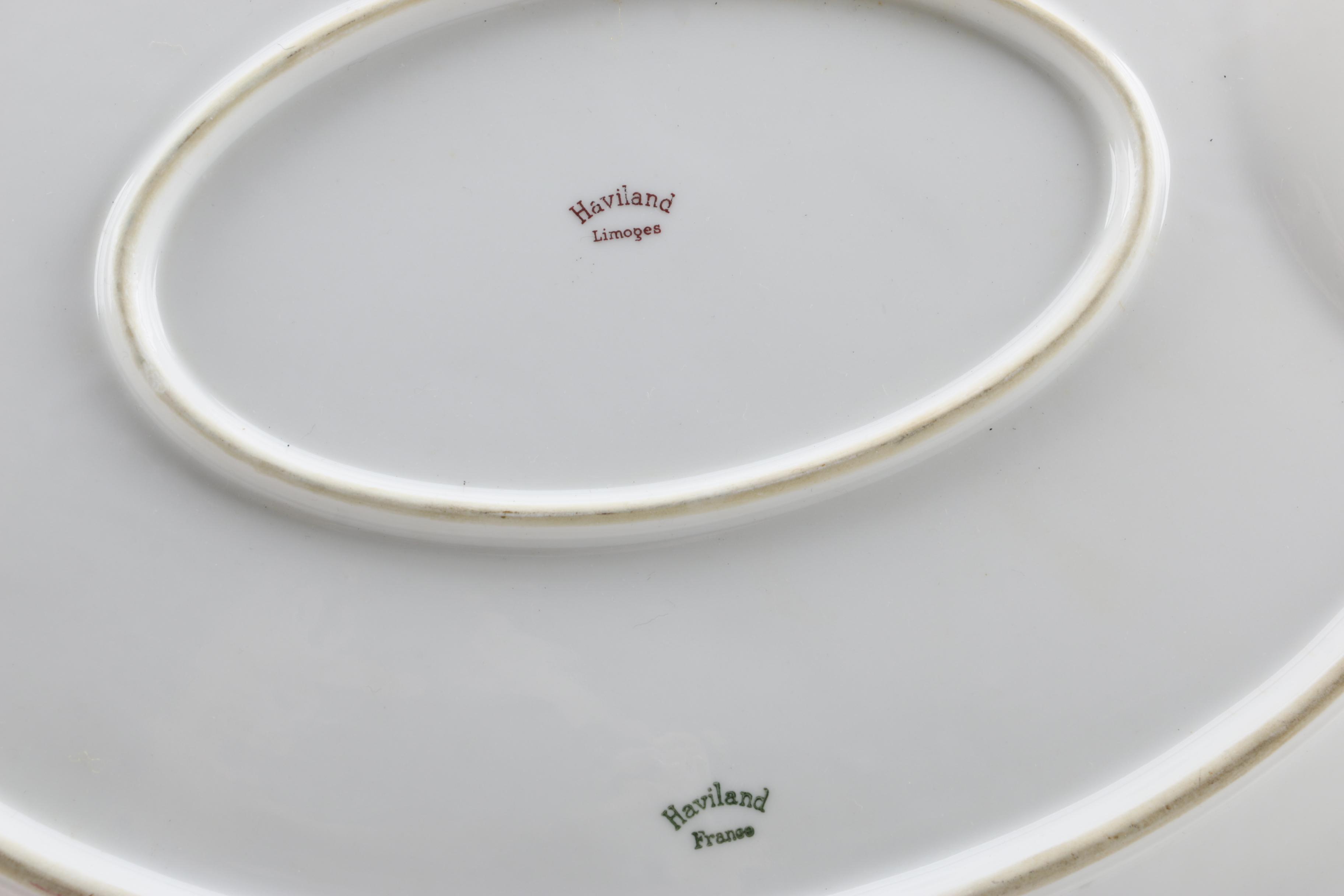 Mid Century Theodore Haviland Limoges "Autumn Leaf" Porcelain Dinnerware