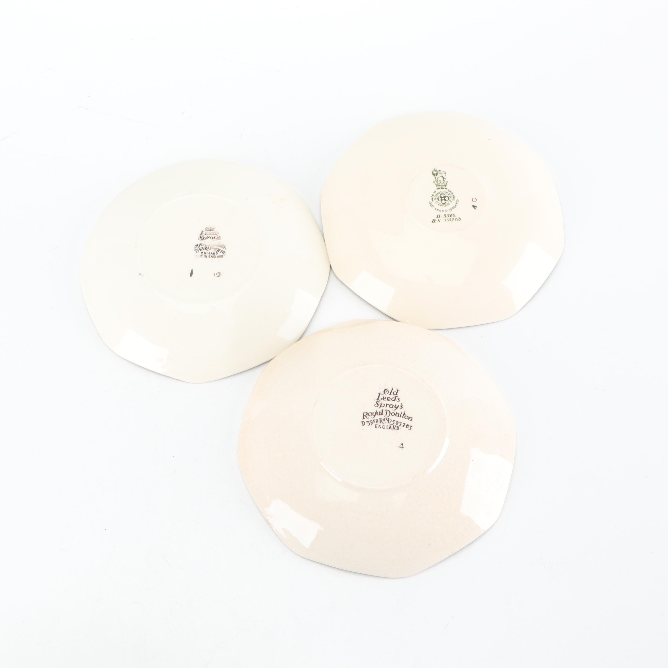 Royal Doulton "Old Leeds Sprays" Earthenware Tea Service, Circa 1912