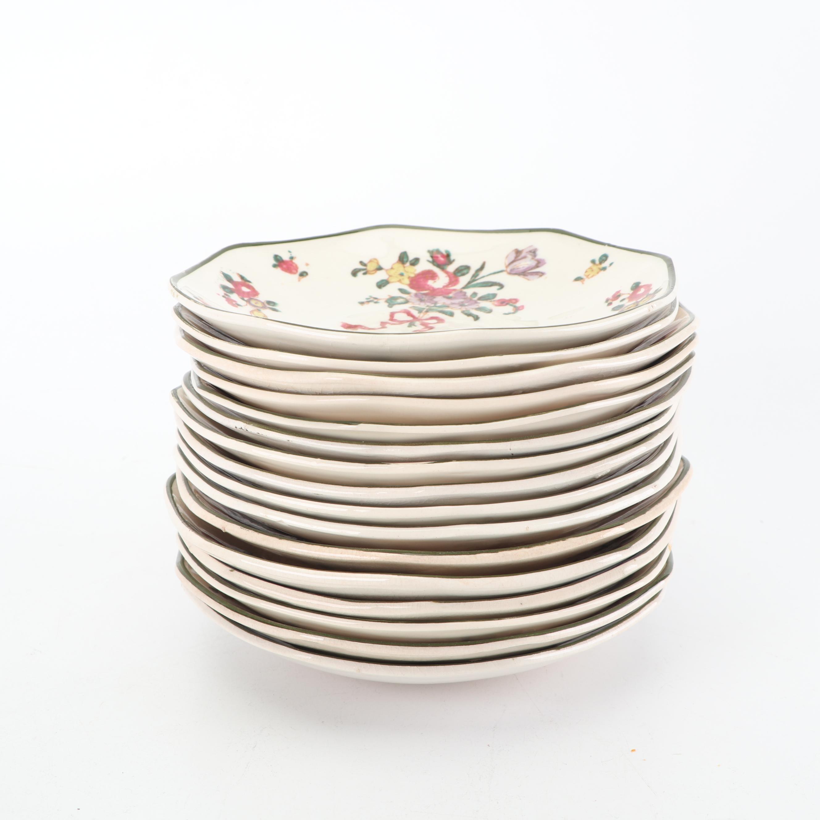 Royal Doulton "Old Leeds Sprays" Earthenware Tea Service, Circa 1912